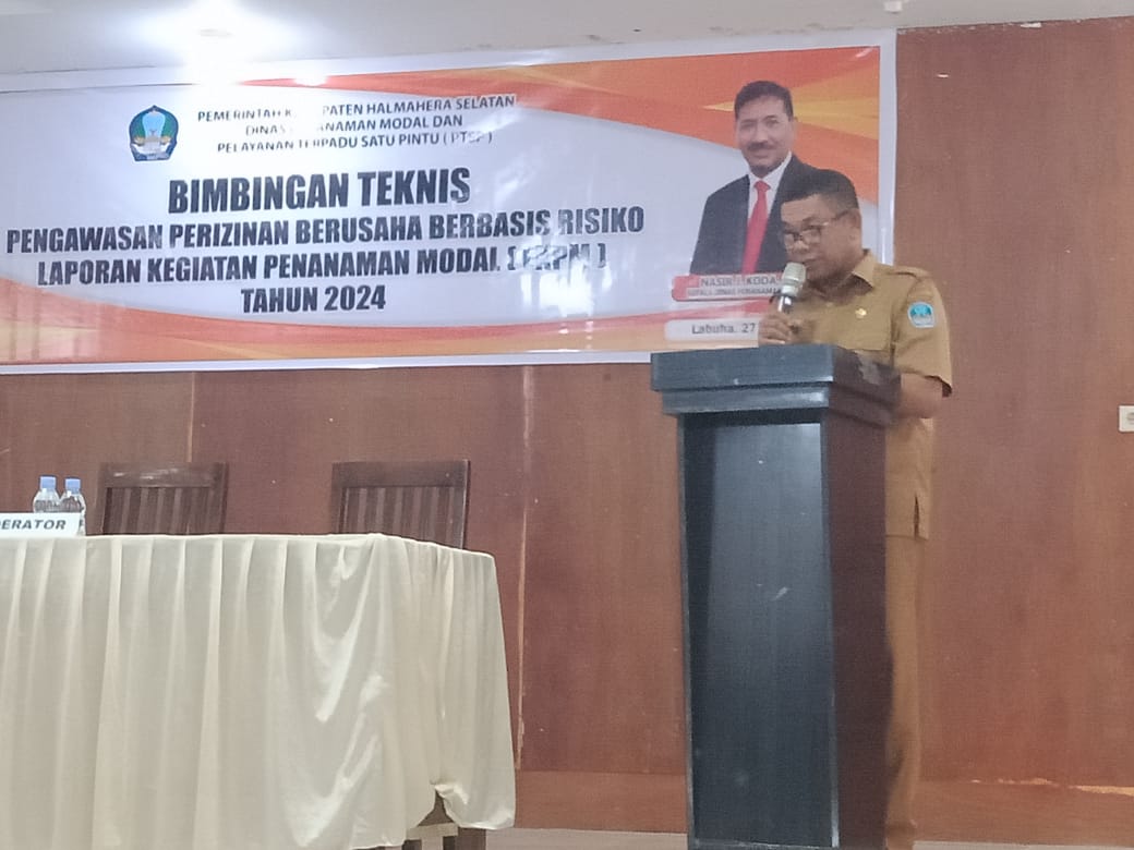 Kegiatan Bimbingan  Teknis Pengawasan Perizinan BBR-LKPM 2024.Halmahera Selatan.info86news.com.2024/08/27
