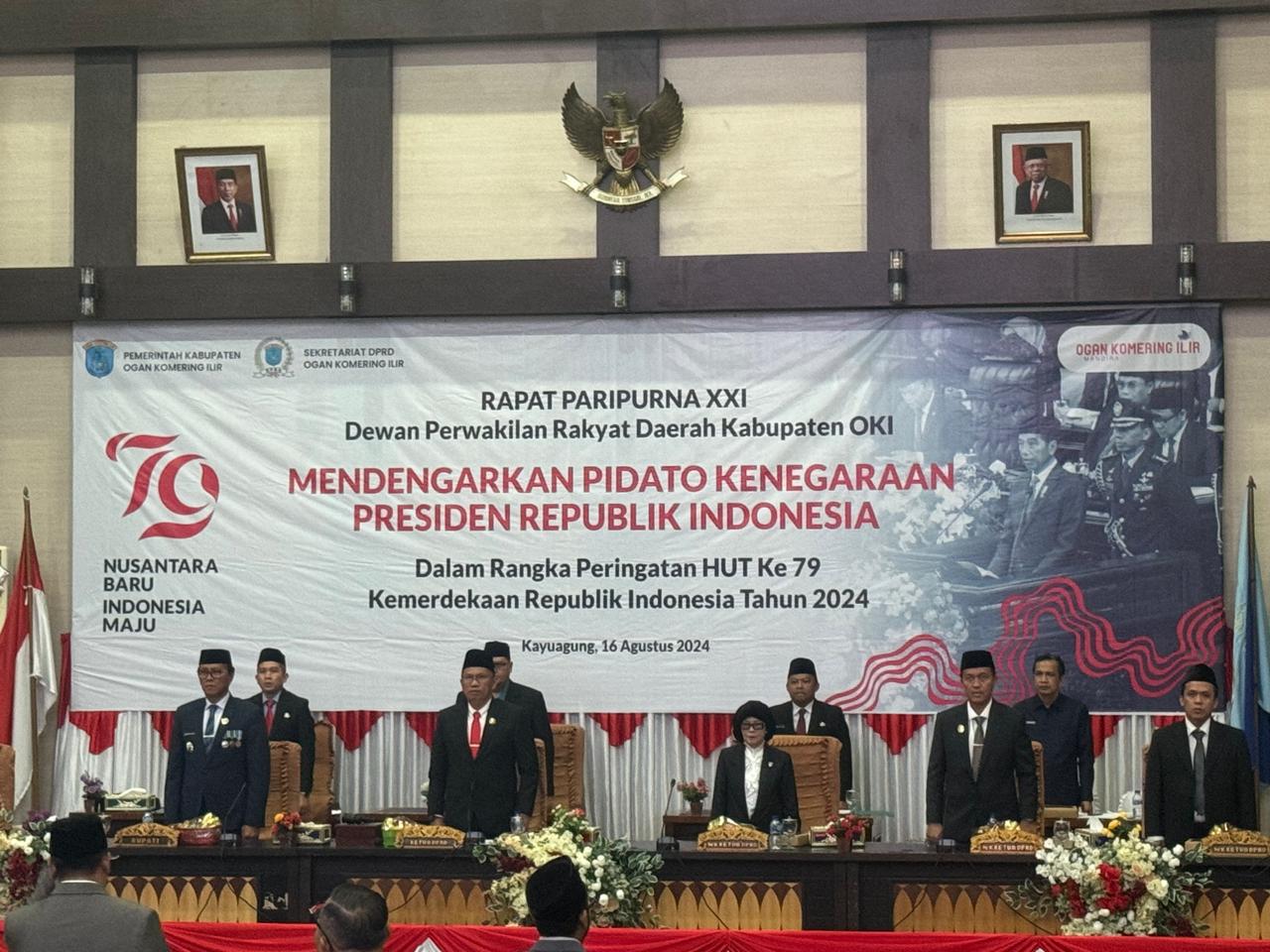 DPRD OKI Gelar Rapat Paripurna Mendengarkan Pidato Kenegaraan Presiden Joko Widodo
