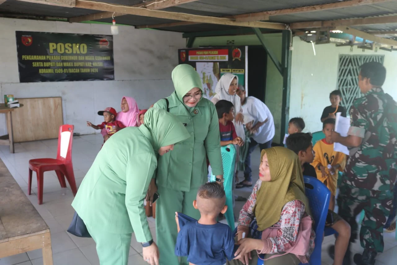 Sambut HUT TNI Ke 79, Kodim 1509/Labuha Gelar Pengobatan Gratis, Sunatan Masal, dan Donor Darah.Halmahera 