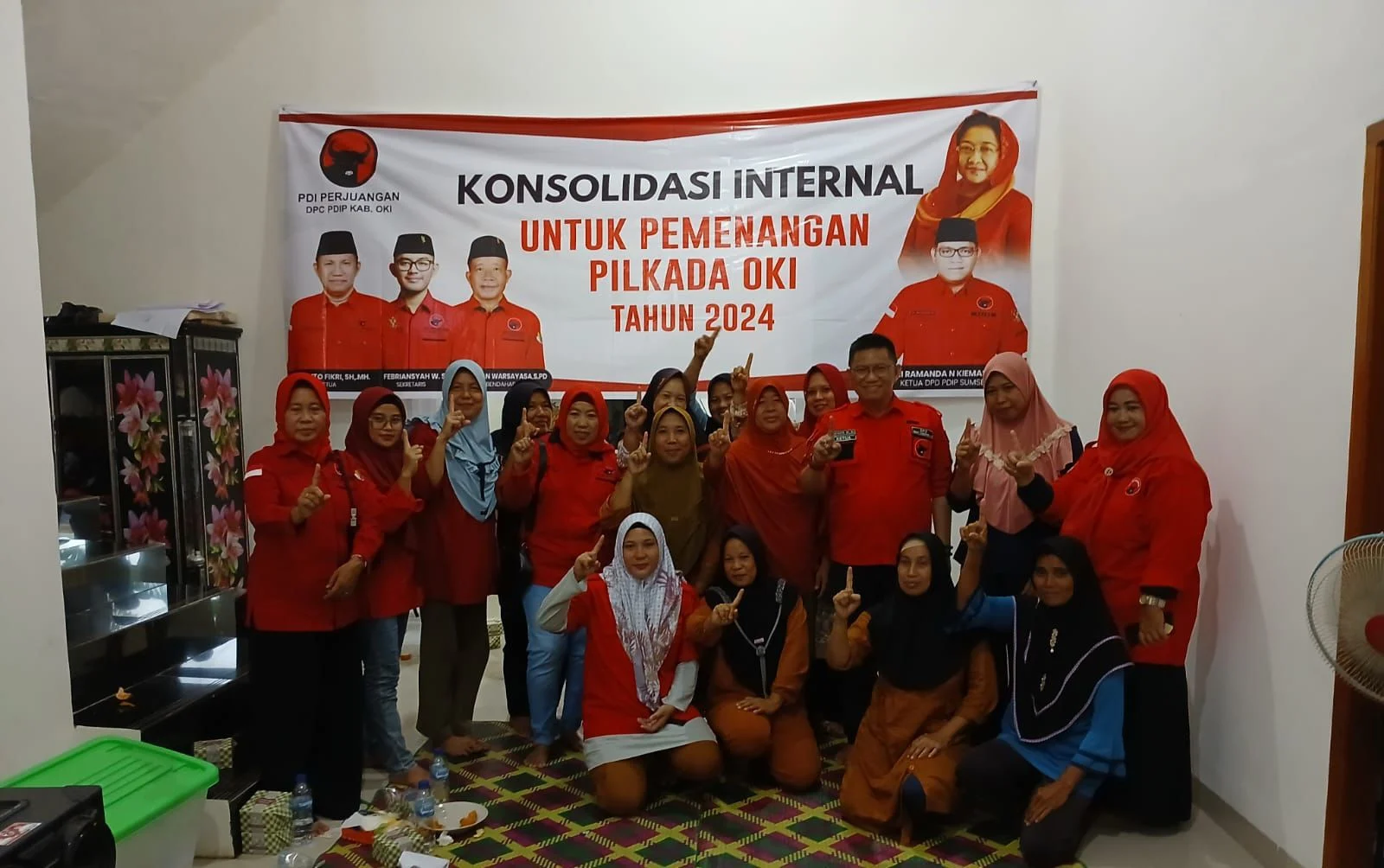 PDI Perjuangan OKI Gelar Rapat Konsolidasi, Abdiyanto Tekankan Jati Diri Partai