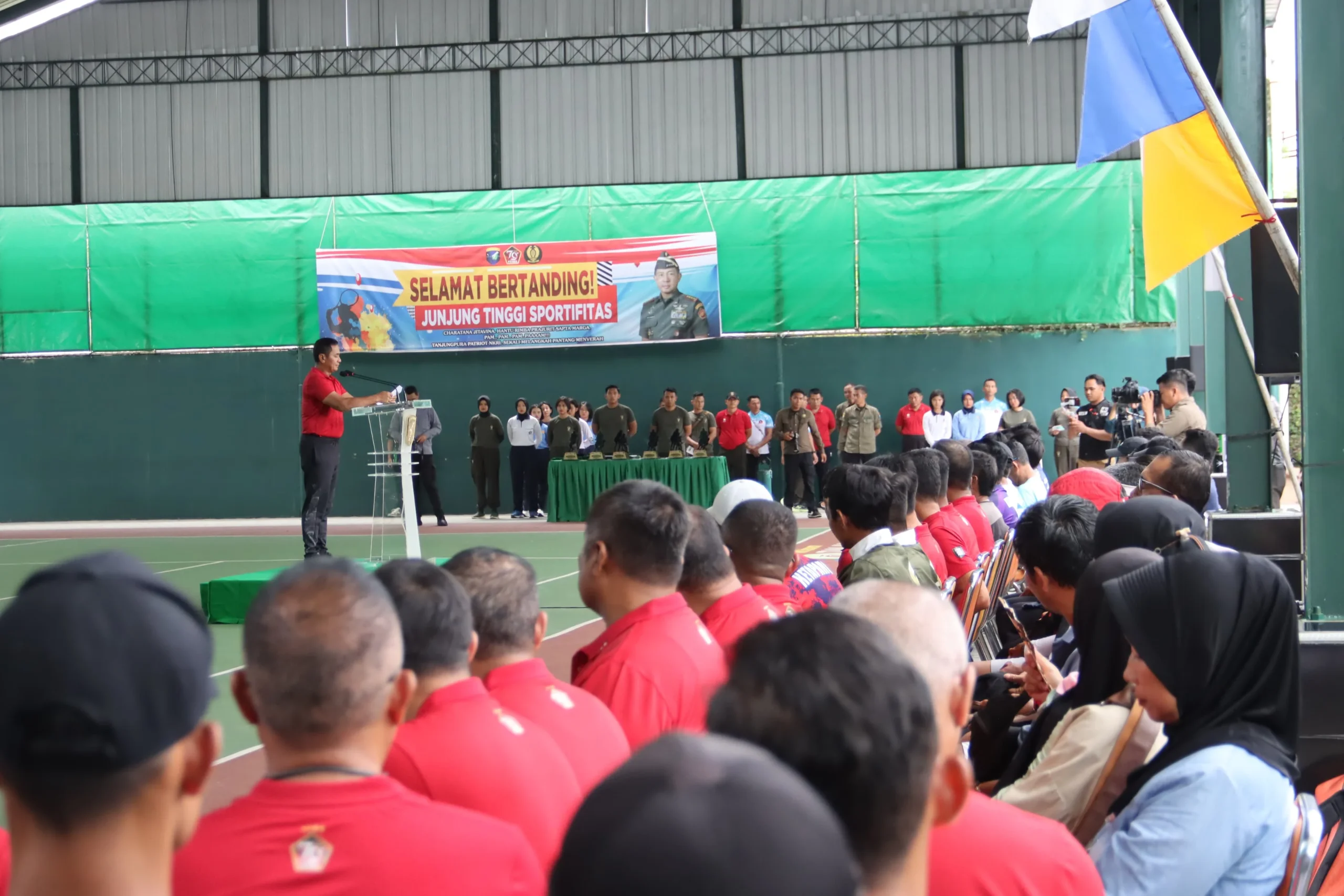 Tutup Open Tournament Tenis Lapangan Piala Panglima TNI, Pangdam XII/Tpr : Tak Ada Jalan Lunak Dalam Meraih Prestasi