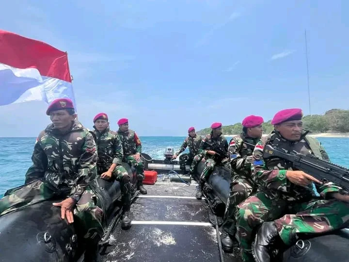 Satgasmar Pengamanan Pulau Deli Gelar Patroli Laut