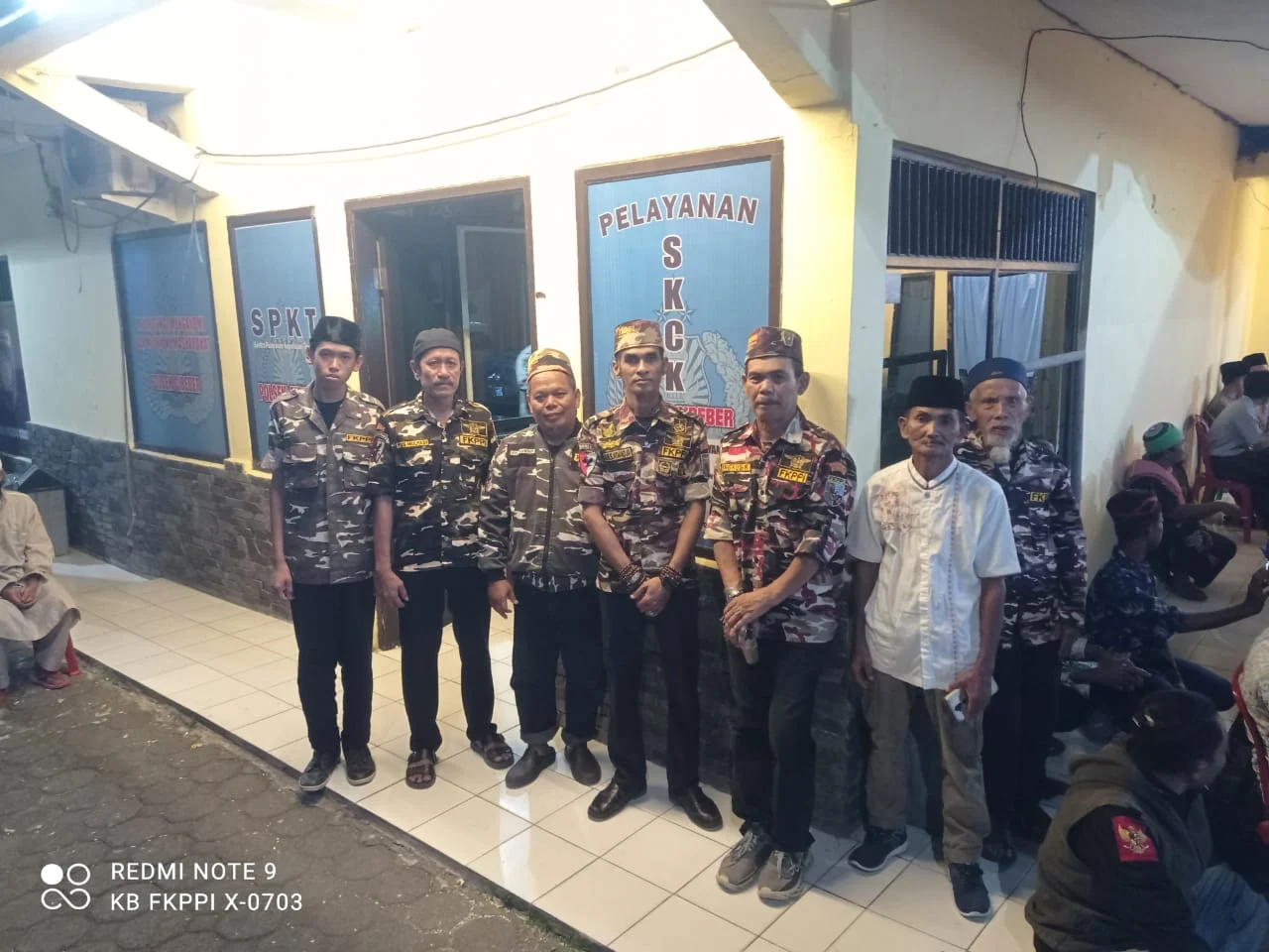 KB FKPPI Rayon X-0703 Cibeber hadiri peringatan Maulid Nabi Muhammad Saw, yang di laksanakan oleh Polsek Cibeber