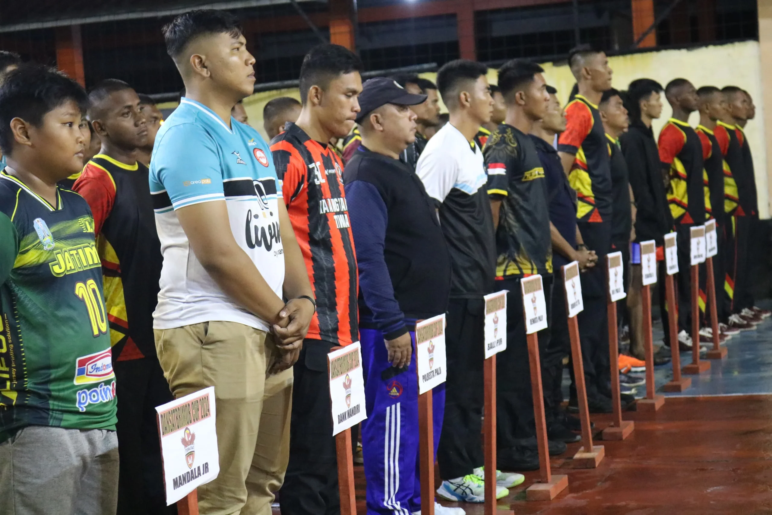 Turnamen Voli Dansatbrimob Cup 2024 di Palu Resmi Dibuka