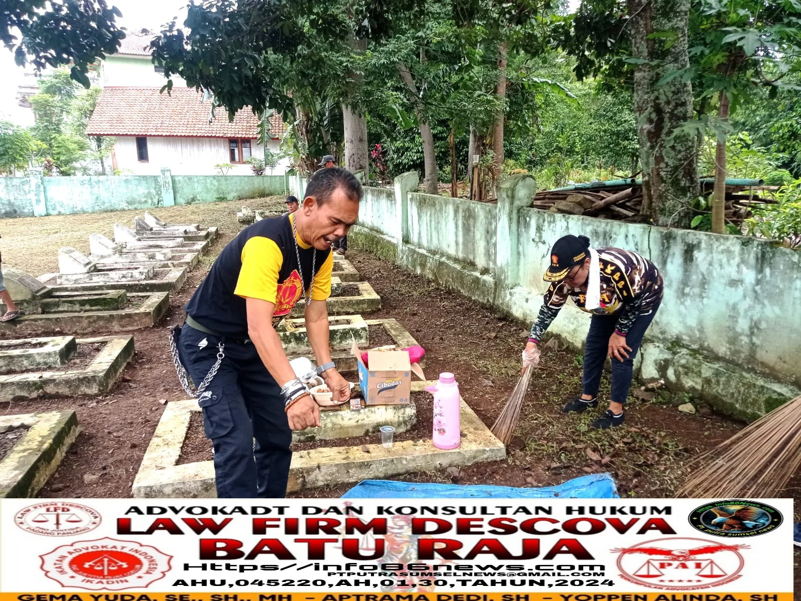 Jelang Bulan Suci Ramadan 1446 H, KB FKPPI Rayon 10.07.03 Cibeber Laksanakan Korve TMP  Cibeber