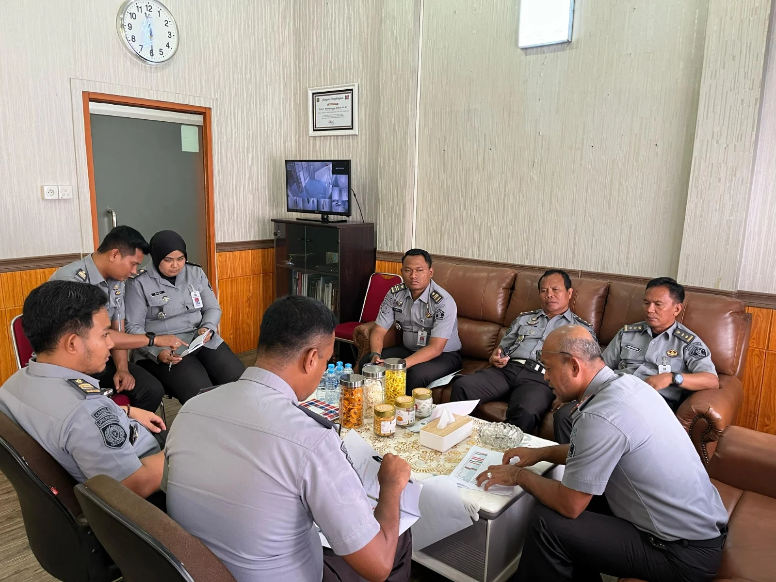 Sambut Bulan Suci Ramadhan, Kalapas Adakan Rapat Internal Bersama Jajaran Pejabat Struktural Lapas Pekanbaru