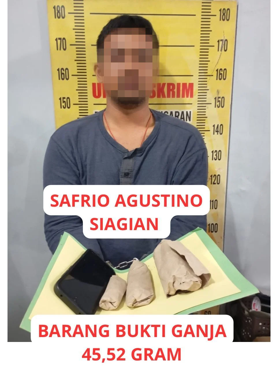 Satresnarkoba dan Polsek Kisaran Kota Polres Asahan Tangkap 5 Tersangka, Amankan Paketan Ganja Siap Edar