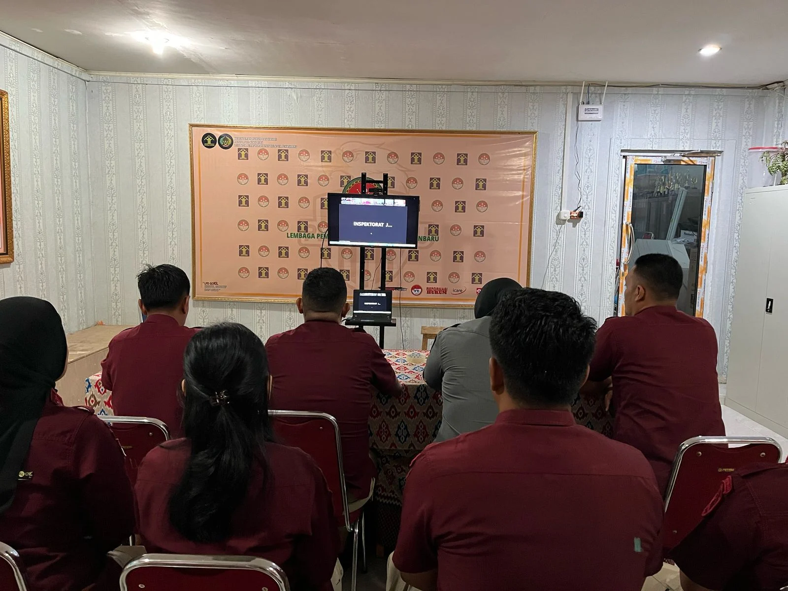 Pembangunan Zona Integritas (ZI) Menuju WBK /WBBM, Lapas Pekanbaru Ikuti Sosialisasi Pedoman Pelaksanaan Evaluasi dan Pemantauan Oleh Itjen Kemenimipas

