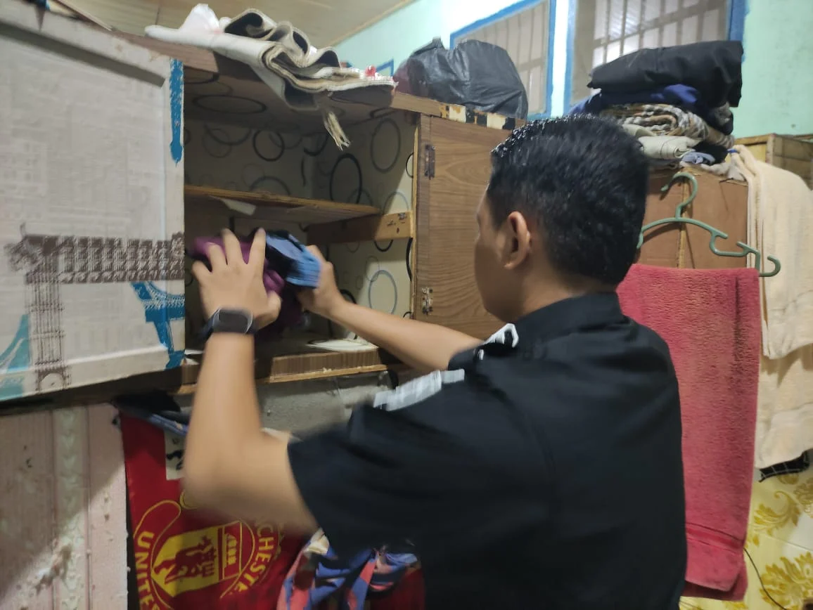 Jelang Idul Fitri, Lapas Pekanbaru Gandeng APH Gelar Razia Kamar Hunian Warga Binaan
