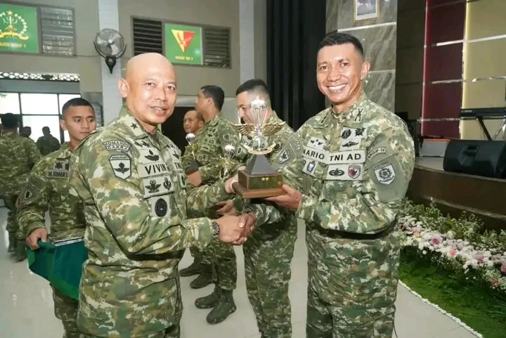 Kepala Staf Divif 1 Kostrad Pimpin Sertijab dan Tradisi Korps Prajurit Divif 1 Kostrad