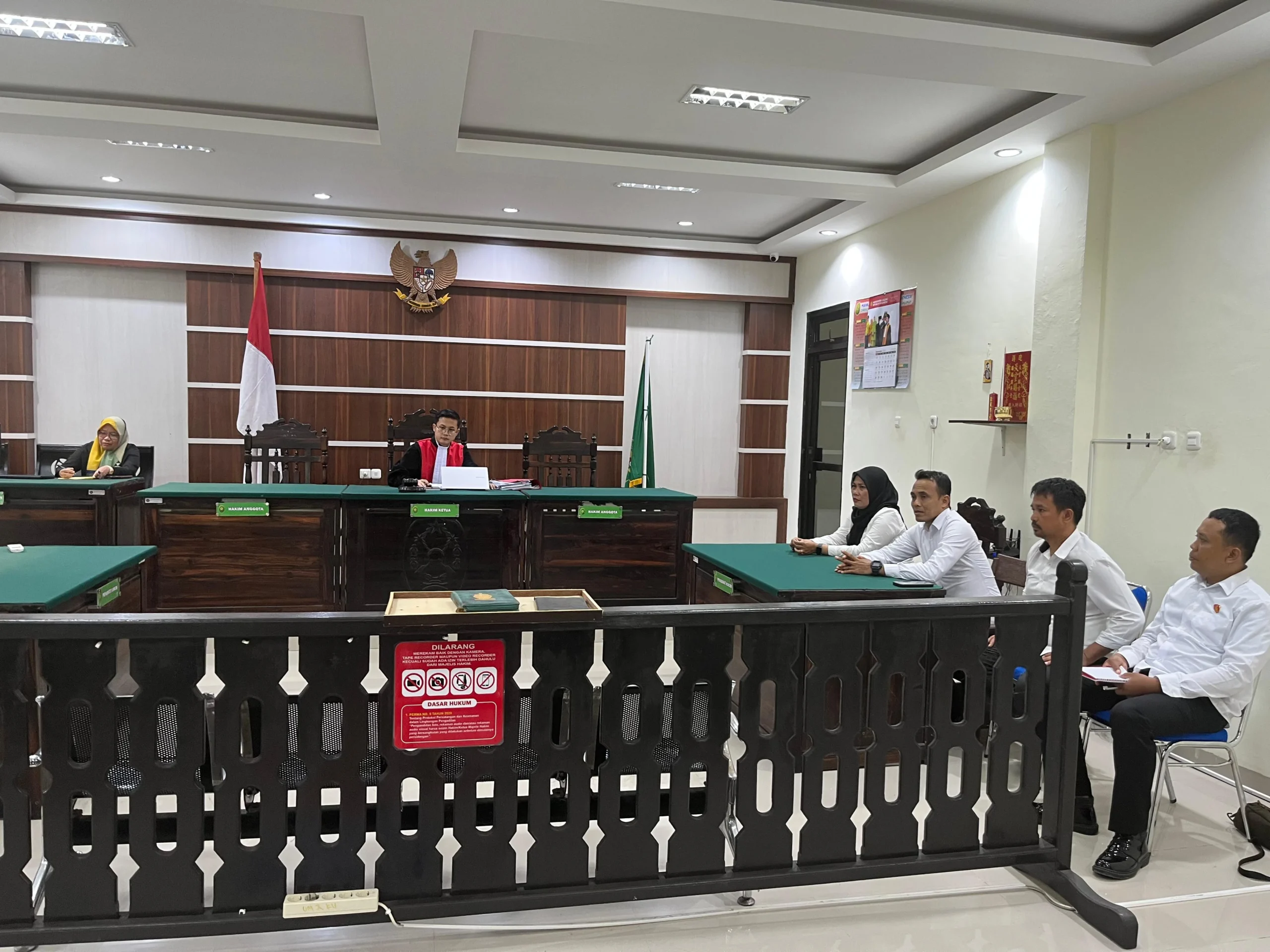 Permohonan Aris Digugurkan, Polsek Biromaru Menang Praperadilan di PN Donggala.