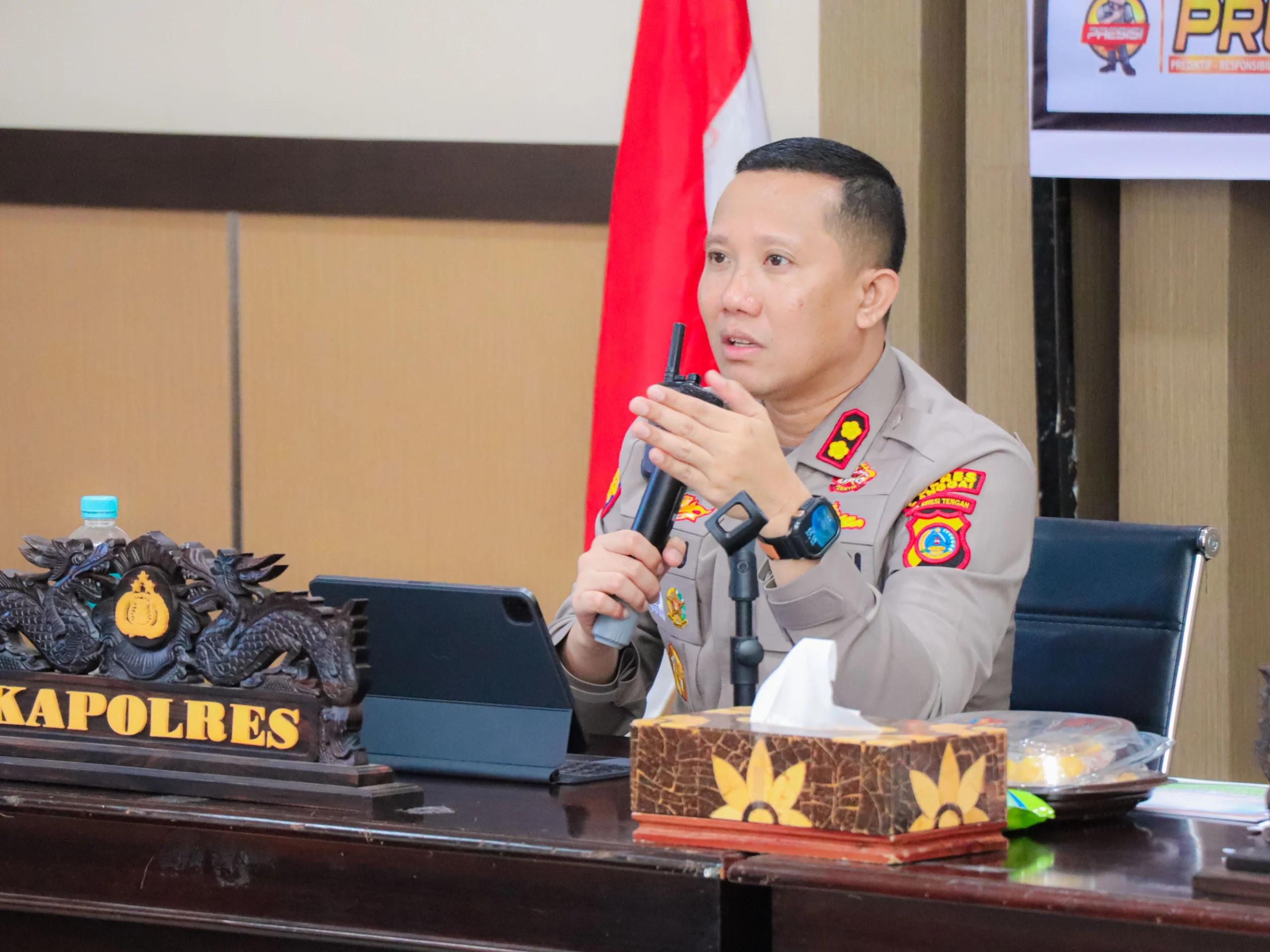 *Kapolres Banggai Ingatkan Anggotanya Hindari Perilaku Hedonis*
