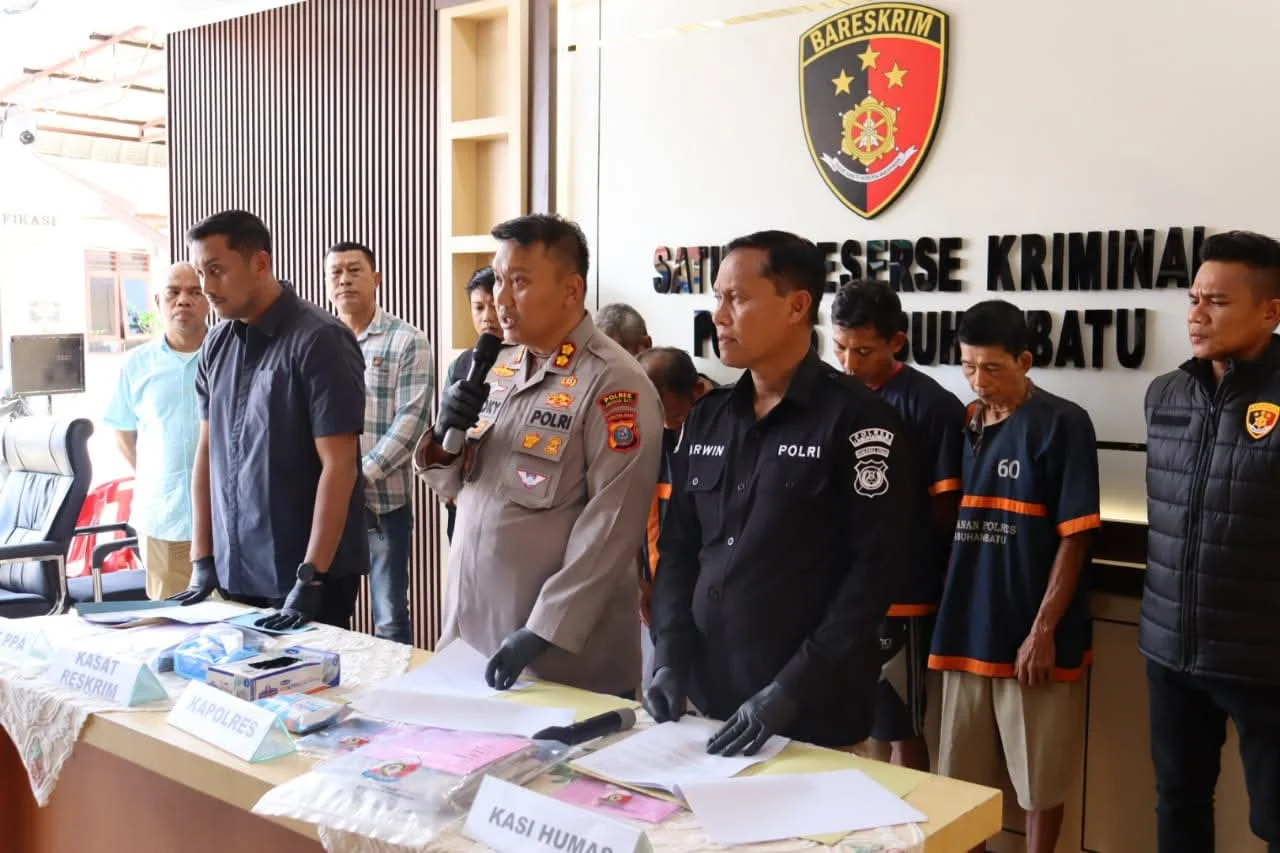 Polres Labuhanbatu Tangkap 4 Orang Pelaku Cabul Anak Dibawah Umur Termasuk Ayah "Bejat".
