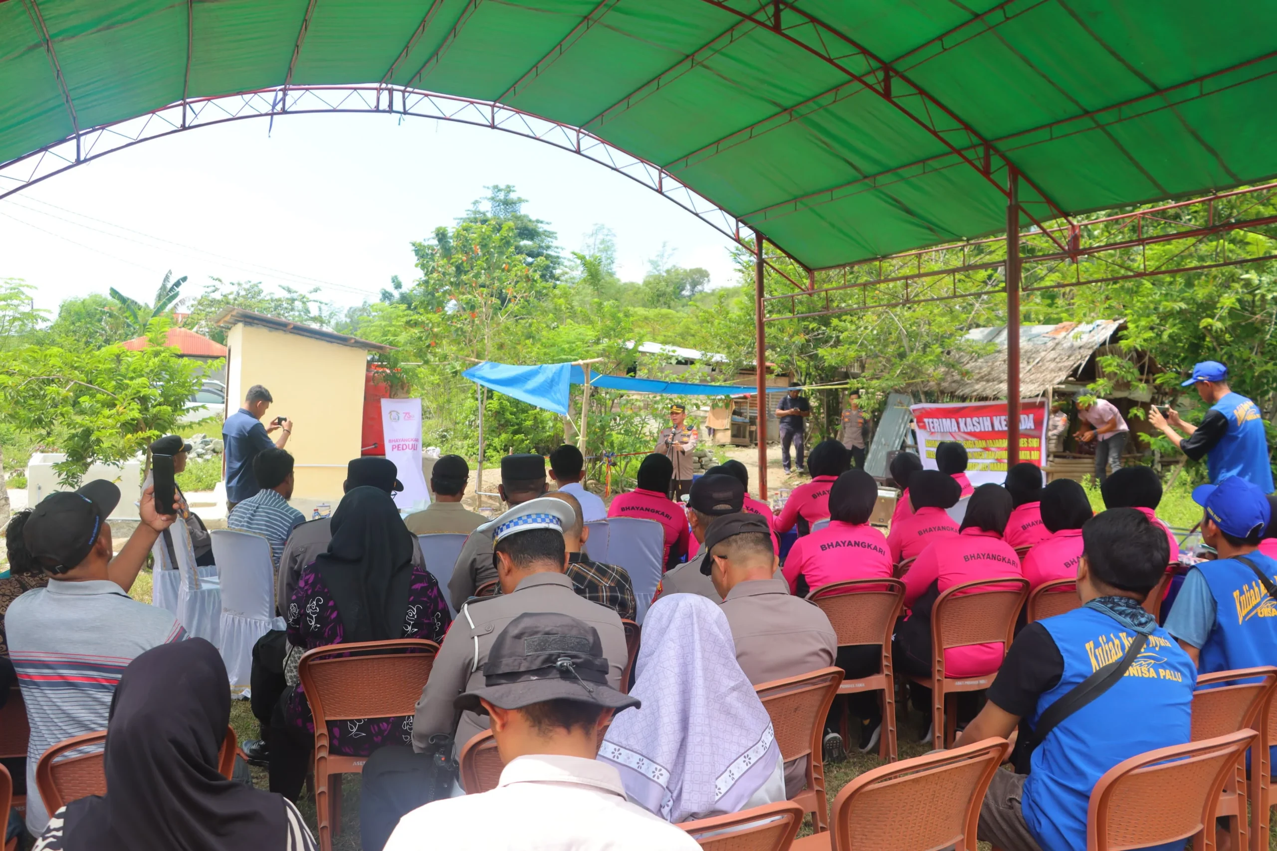 Wujudkan Polri untuk Masyarakat, Kapolres Sigi Resmikan Bantuan Sumur Bor di Desa Sibedi