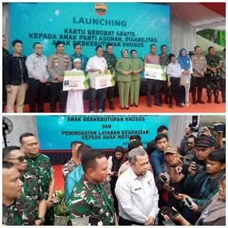 Pangdam 1 /BB, Mayjend  TNI Rio Firdianto , Meluncurkan Program 1.000 Kartu Berobat Gratis
