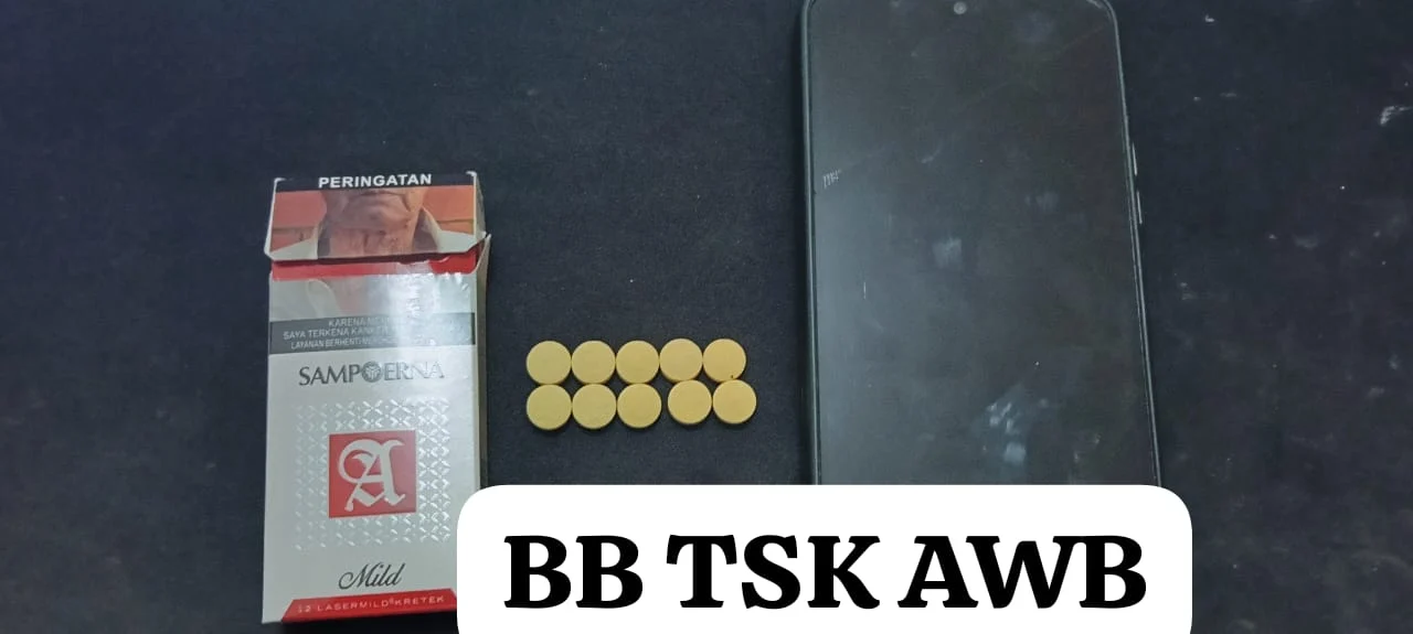 Personil Satres Narkoba Polres Batu Bara, Berasil Mengamankan Pelaku Berinisial AWB Warga Desa Pematang Jering Kecamatan Air Putih Kabupaten Batu Bara
