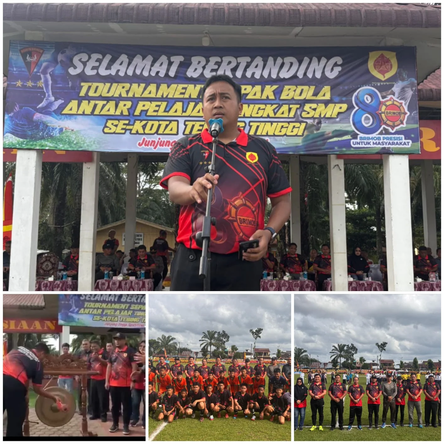 Semarak HUT ke-80 Korps Brimob Polri, 25 Tim SMP Tebing Tinggi Ramaikan Turnamen Sepak Bola