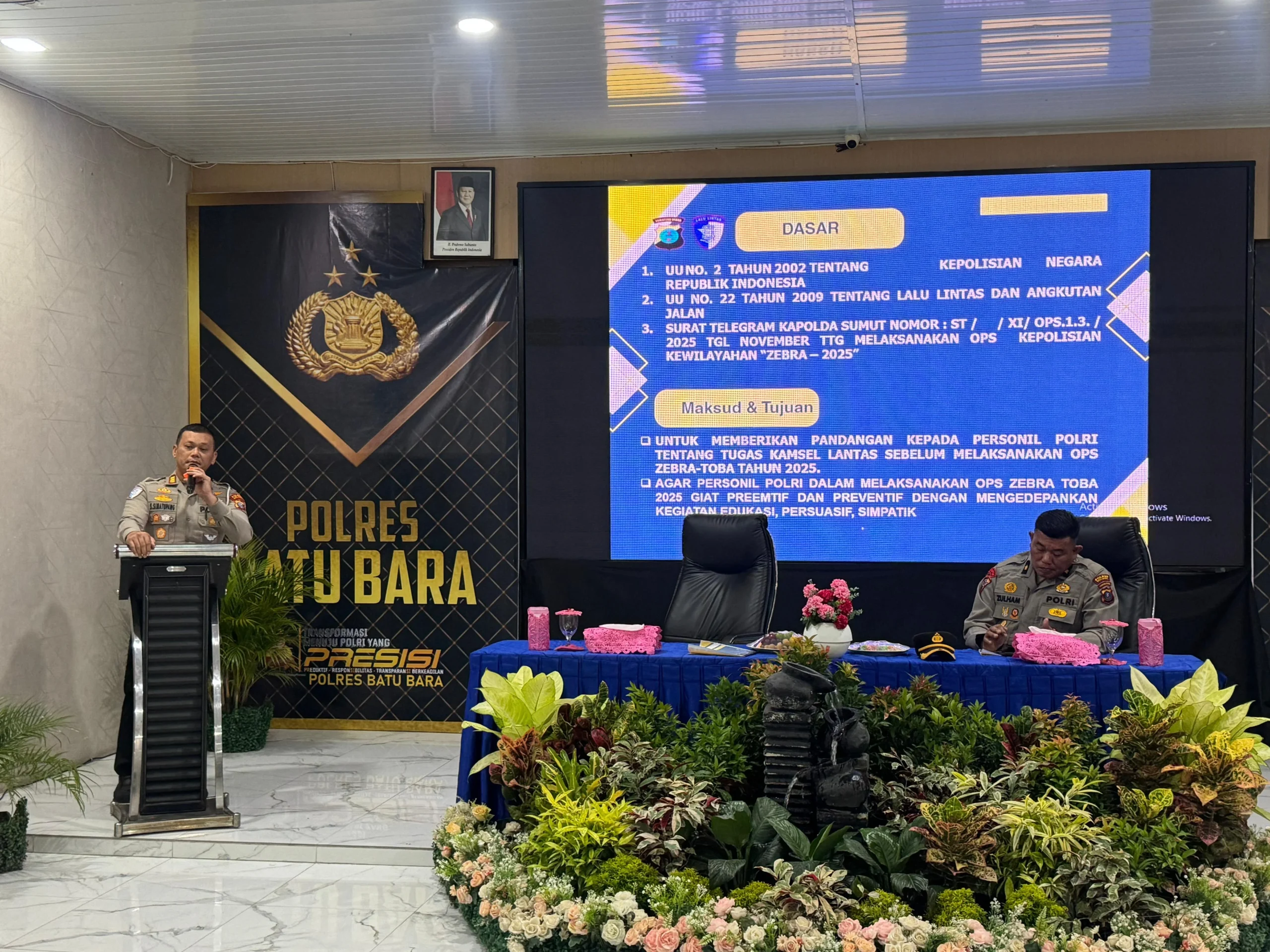 Kegiatan Polres Batu Bara Latihan Oprasi Zebra Tahun 2025, Akan Di Laksanakan OPS Kepolisian Ke Wilayaan