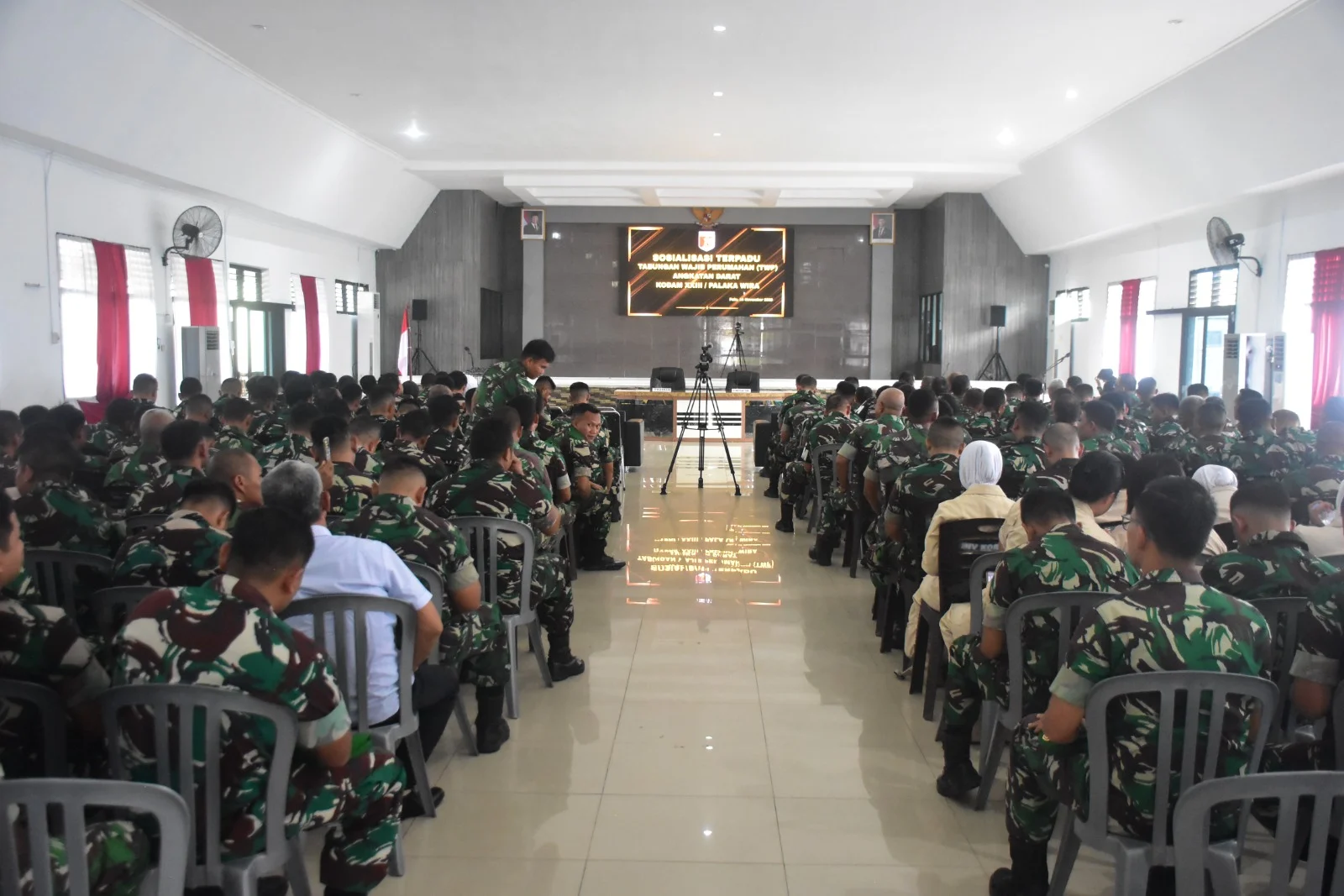 Jajaran Kodam XXIII/Palaka Wira Terima Sosialisasi Fasilitas Tabungan Wajib Perumahan Angkatan Darat