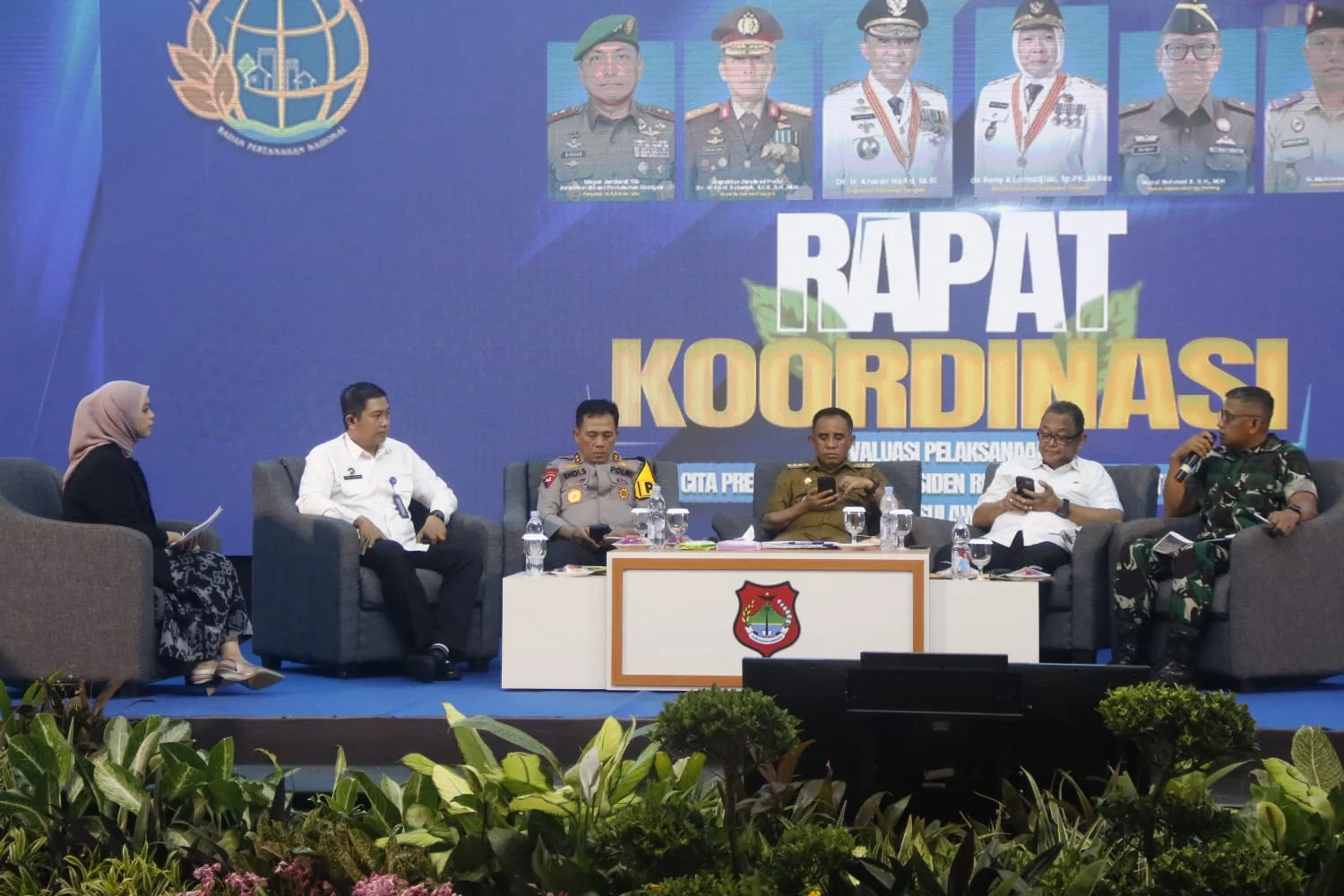 Kasdam XXIII/Palaka Wira Hadiri Rakor dan Evaluasi Program Asta Cita Presiden RI di Kabupaten Luwuk Banggai