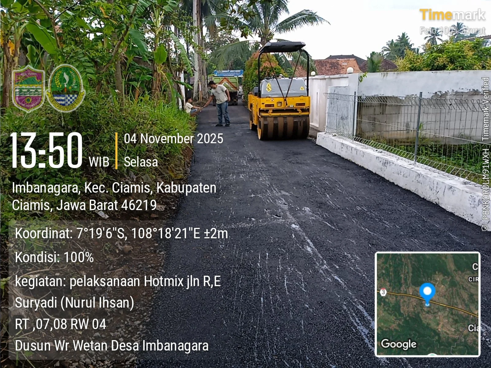 Peningkatan Jalan RE Suryadi Anggaran Banprov Tahun 2025 Desa Imbanagara kab Ciamis.