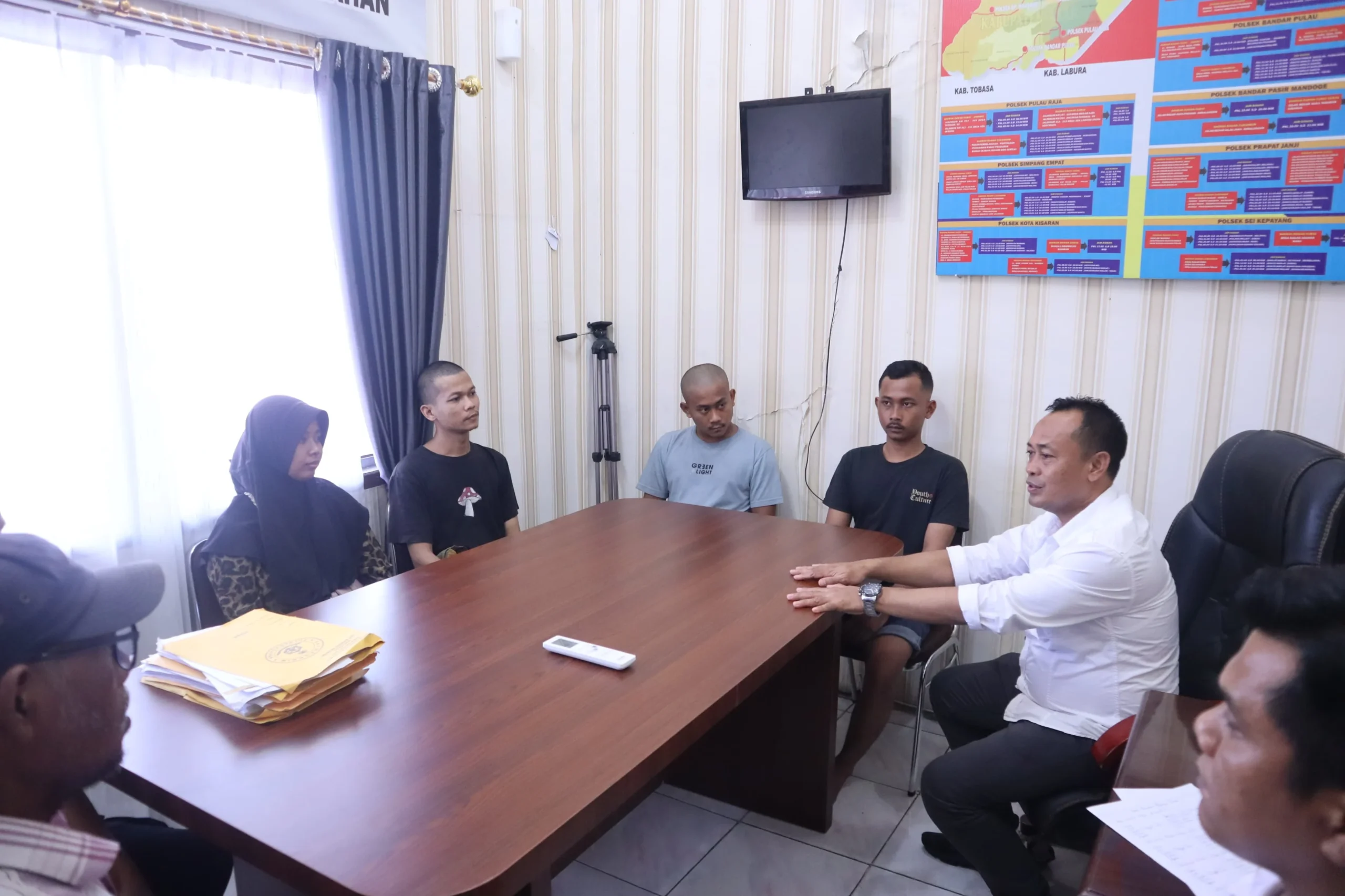 Polres Asahan  Laksanakan  Restorative Justice dalam  Kasus  Penganiayaan.  di Kisaran 