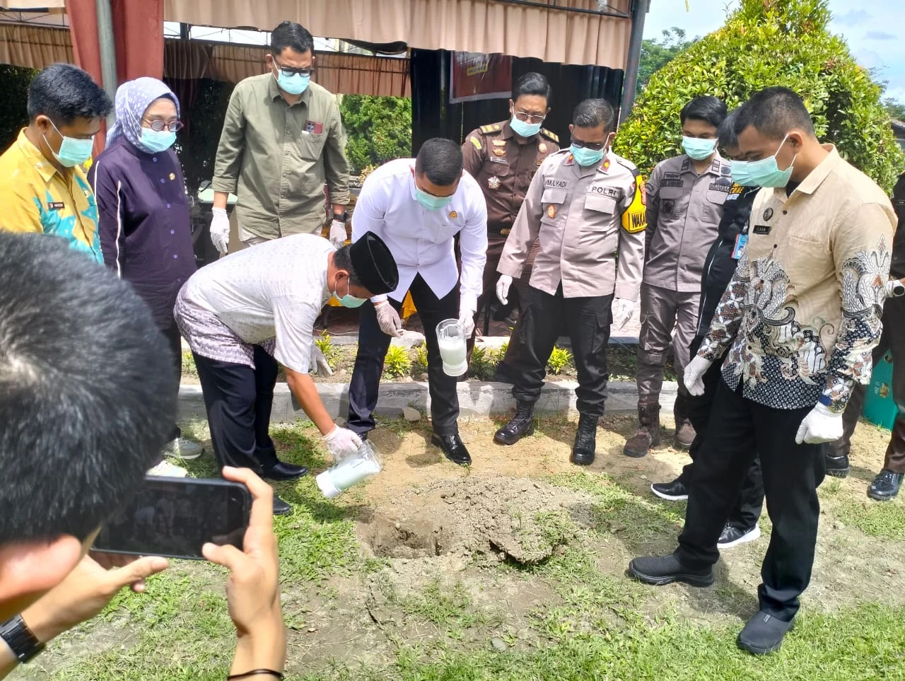 *Wakapolres Touna Saksikan Pemusnahan 27,34 Gram Sabu, Tegaskan Komitmen Lawan Narkoba*