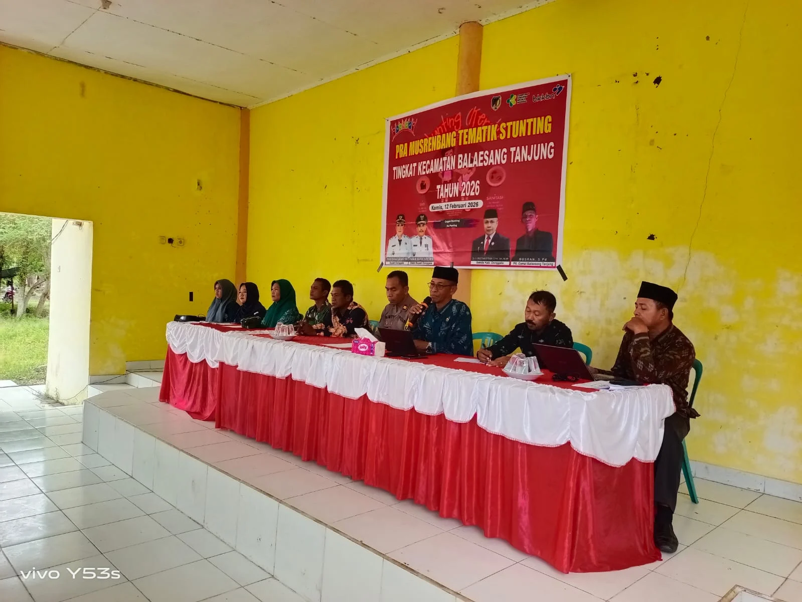 Kapolres Donggala, Melalui Kapolsek Balaesang Iptu Ramto, Menghadiri  Giat Pra Musrenbang Tematik Stunting Tingkat Kecamatan Balaesang Tanjung Berjalan  Aman  Dan Lancar 