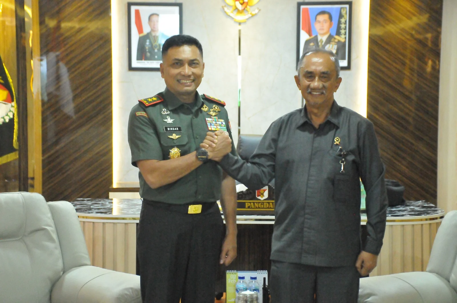 Pangdam XXIII/Palaka Wira Terima Audiensi dan Perkenalan Ketua Pengadilan Tinggi Sulawesi Tengah