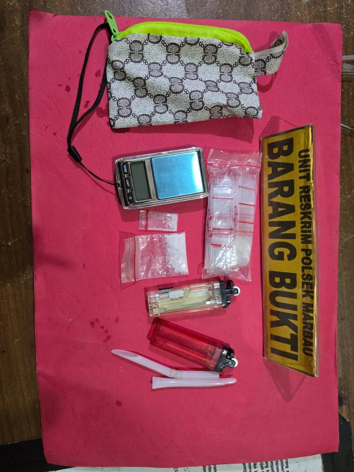 Informasi Warga Berbuahkan Hasil, Polsek Marbau Polres Labuhanbatu Ungkap Kasus Narkotika Sabu di Marbau.