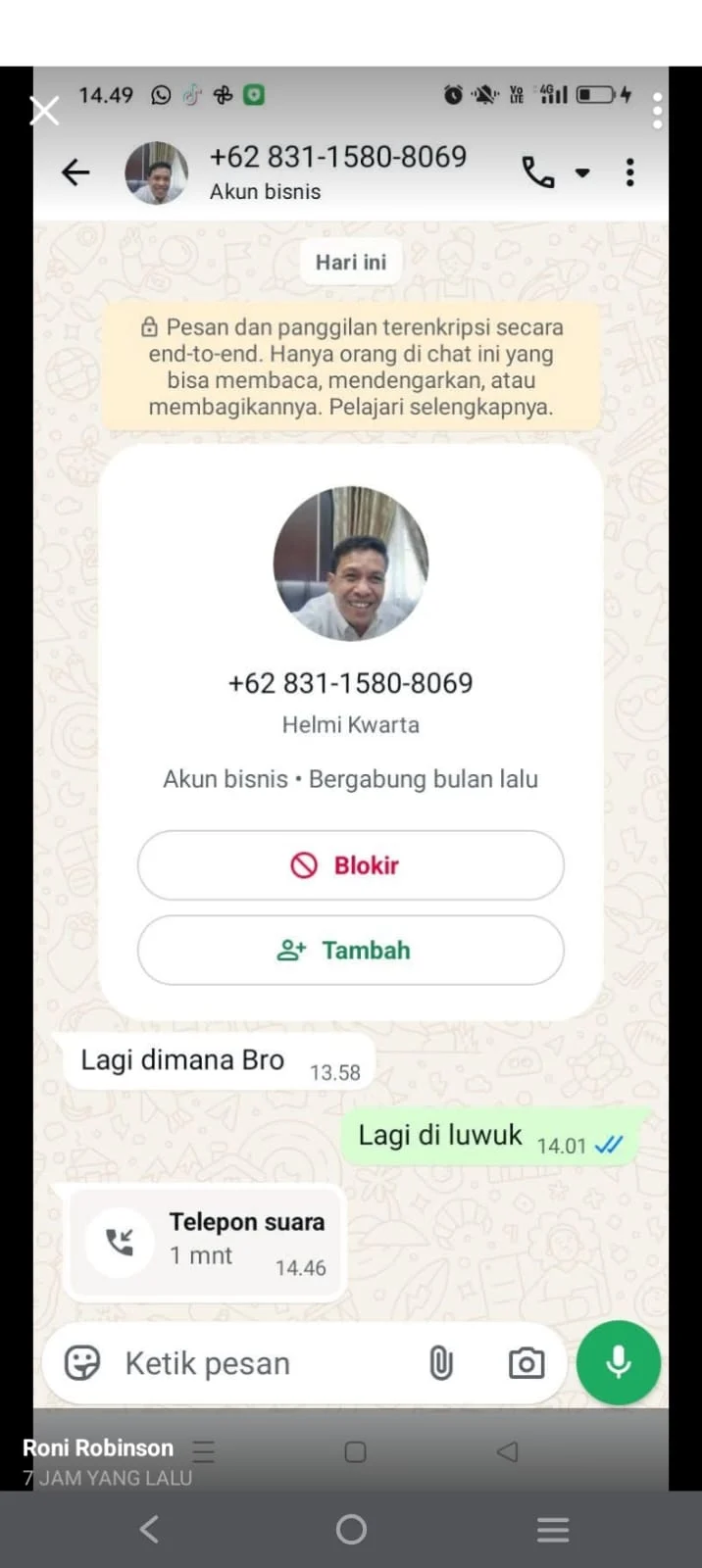 *Awas.! Oknum Catut Nama Wakapolda Sulteng Lakukan Penipuan di Media Sosial*