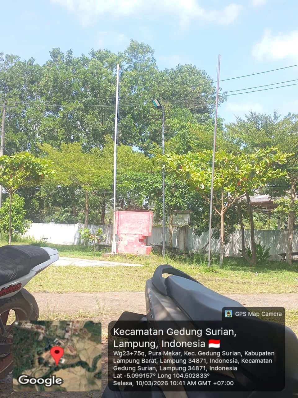 Diduga Pekon Puramekar Kecamatan Kebun Tebu Tidak Mengibarkan Bendera Merah Putih. Lampung Barat.