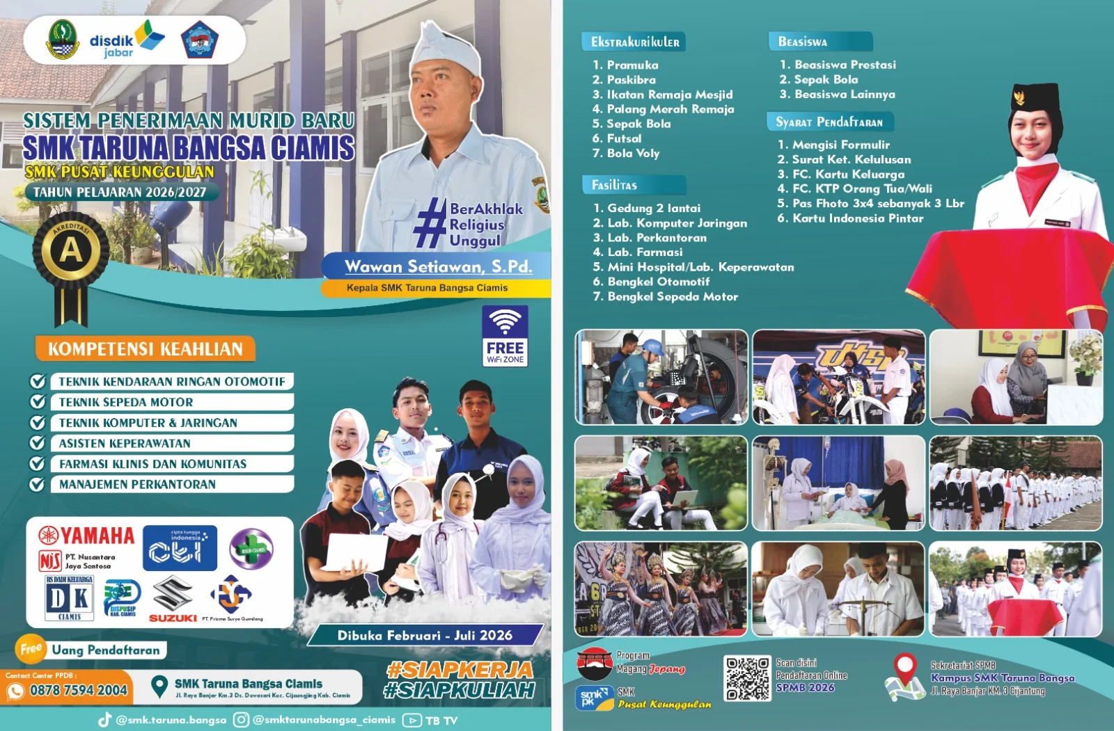 Ucapan Selamat Bulan Suci Ramadhan Dan Hari Raya Idul Fitri 1447 H Mohon Maaf Lahir Dan Bathin Keluarga Besar - SMK Taruna Bangsa - SMK Pusat Keunggulan
