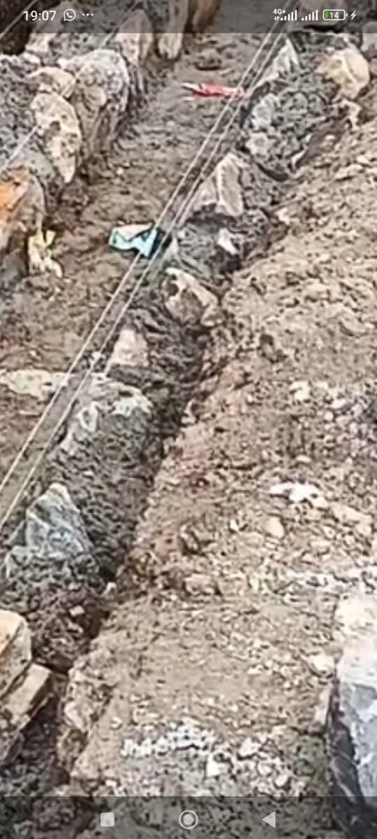 Diduga Proyek Siluman, Pembangunan Talut di Simpang Tiga Bungin Tanpa Papan Informasi.