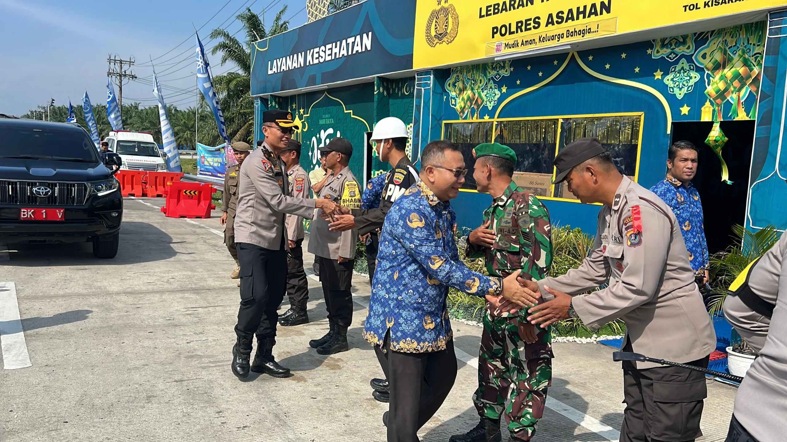 Kapolres Asahan Bersama Forkopimda Tinjau Pospam hingga Gudang Bulog, Pastikan Pengamanan Mudik dan Stok Pangan Aman Jelang Lebaran 2026