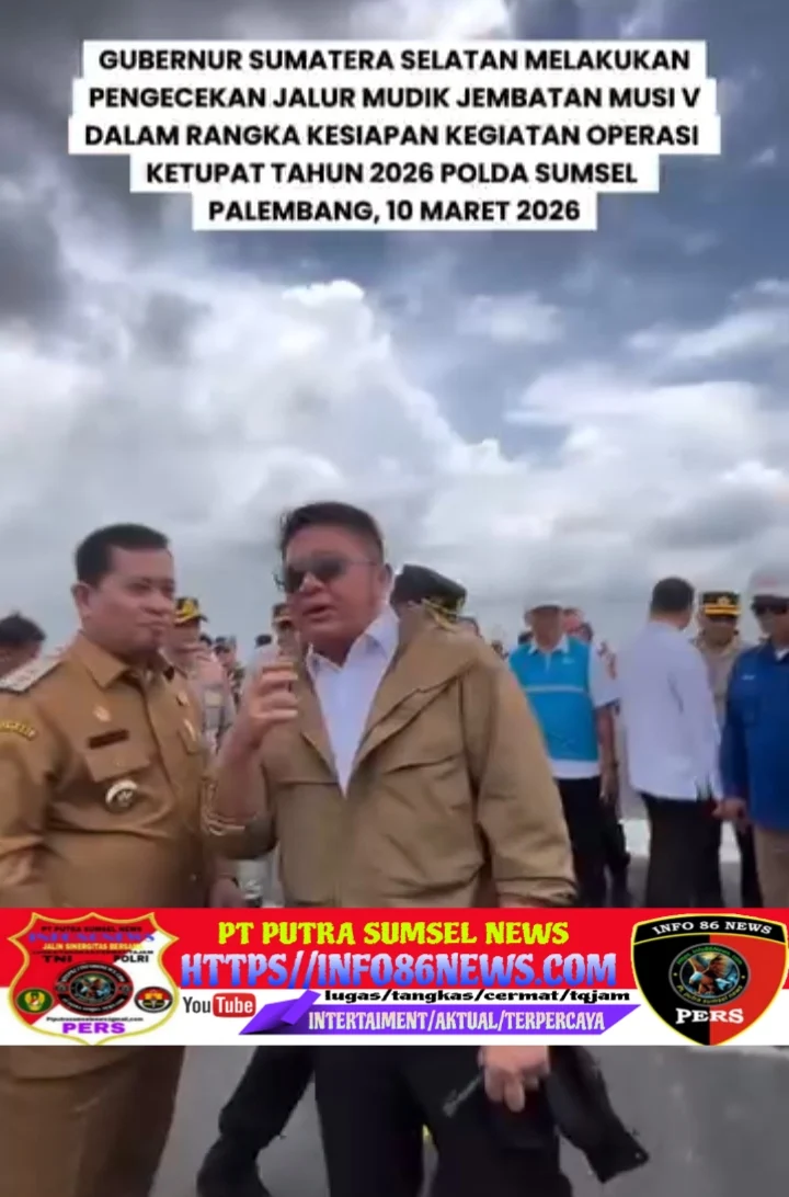 kepemimpinan Bpk Gubernur Sumatera Selatan Bpk H. Herman Deru
Pembangunan mulai difungsikan dan Gerbang Tol Keramasan dalam kondisi siap difungsikan untuk membantu kelancaran arus mudik masyarakat pada Operasi Ketupat 2026.