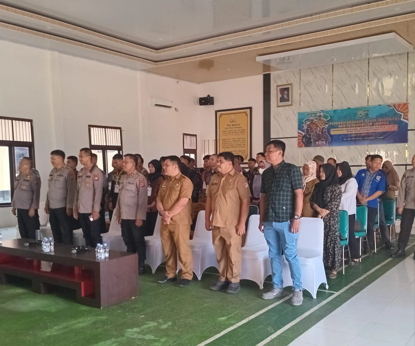 *Sebanyak 25 Casis di Touna Ikuti Sumpah Pakta Integritas Penerimaan Polri*
