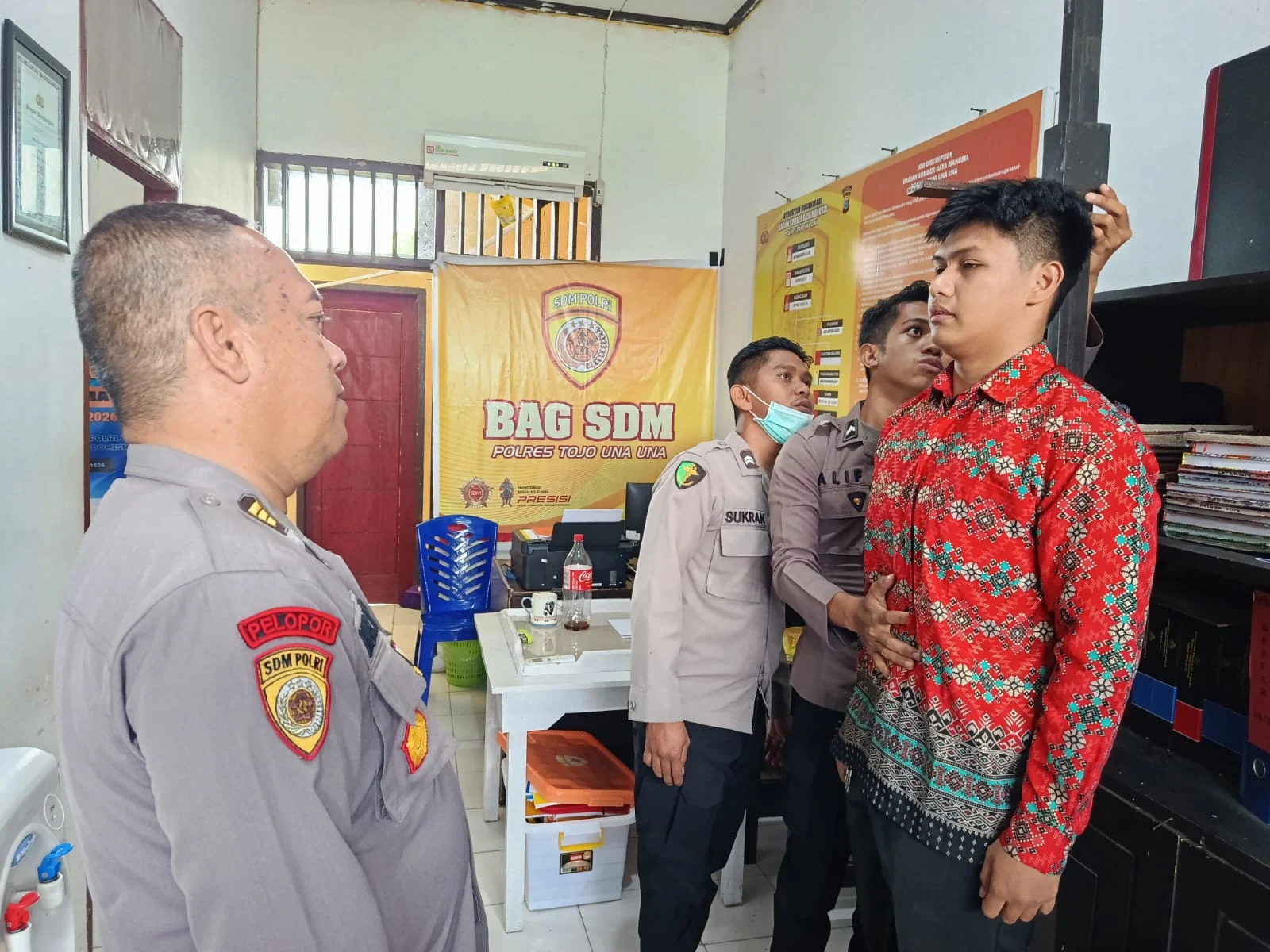 *Penerimaan Anggota Polri 2026, Polres Touna Mulai Verifikasi Puluhan Calon Siswa*
