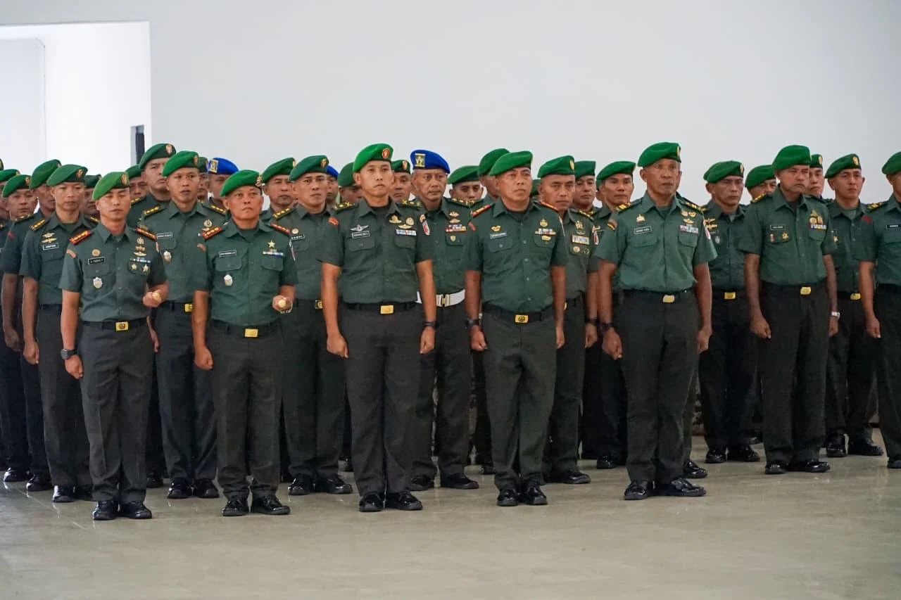 Pangdam XXIII Pimpin Laporan Korps Kenaikan Pangkat Perwira Jajaran Kodam XXIII/Palaka Wira

