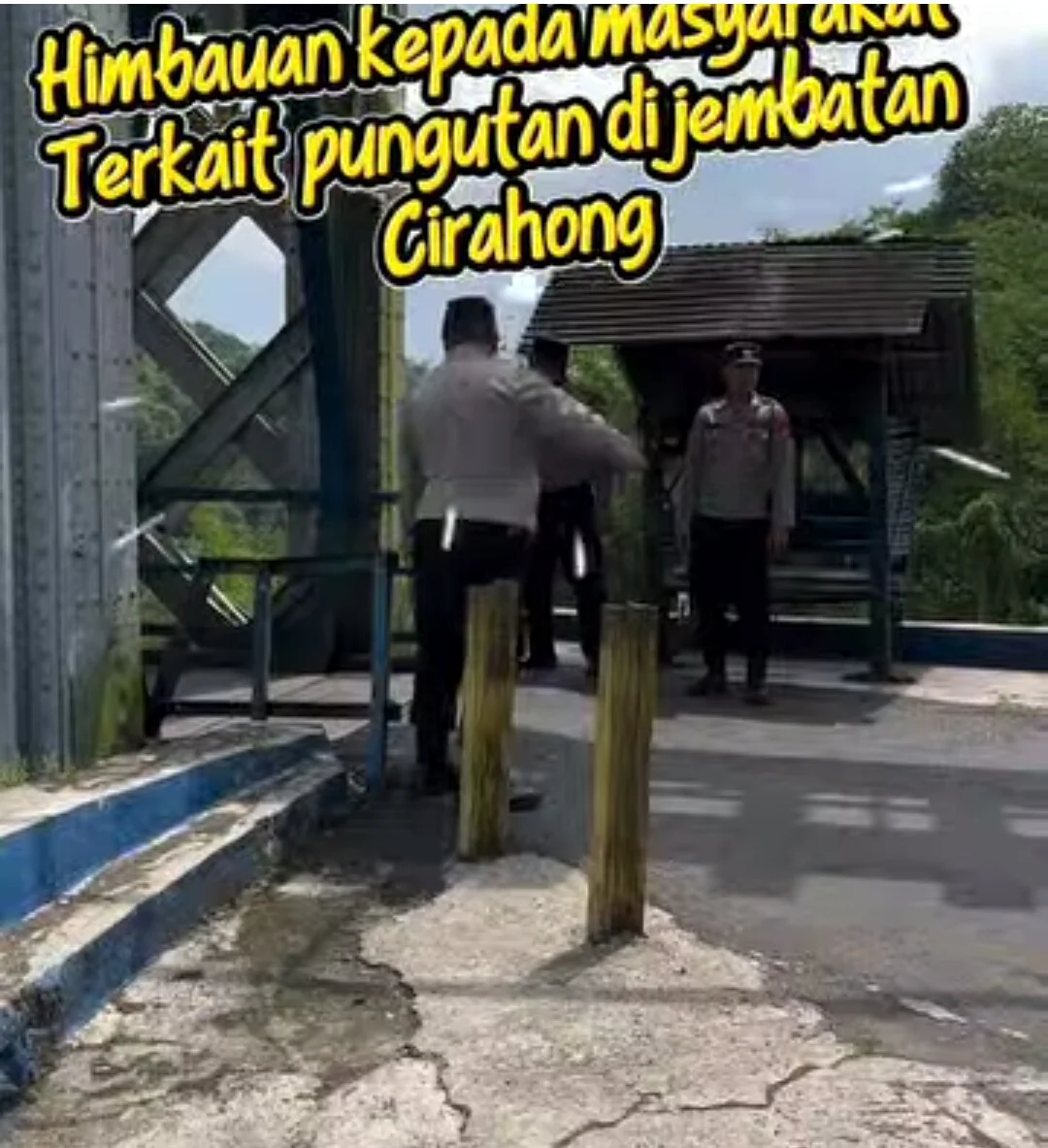 Himbauan Kepada Masyarakat Terkait Pungutan di Jembatan Cirahong

