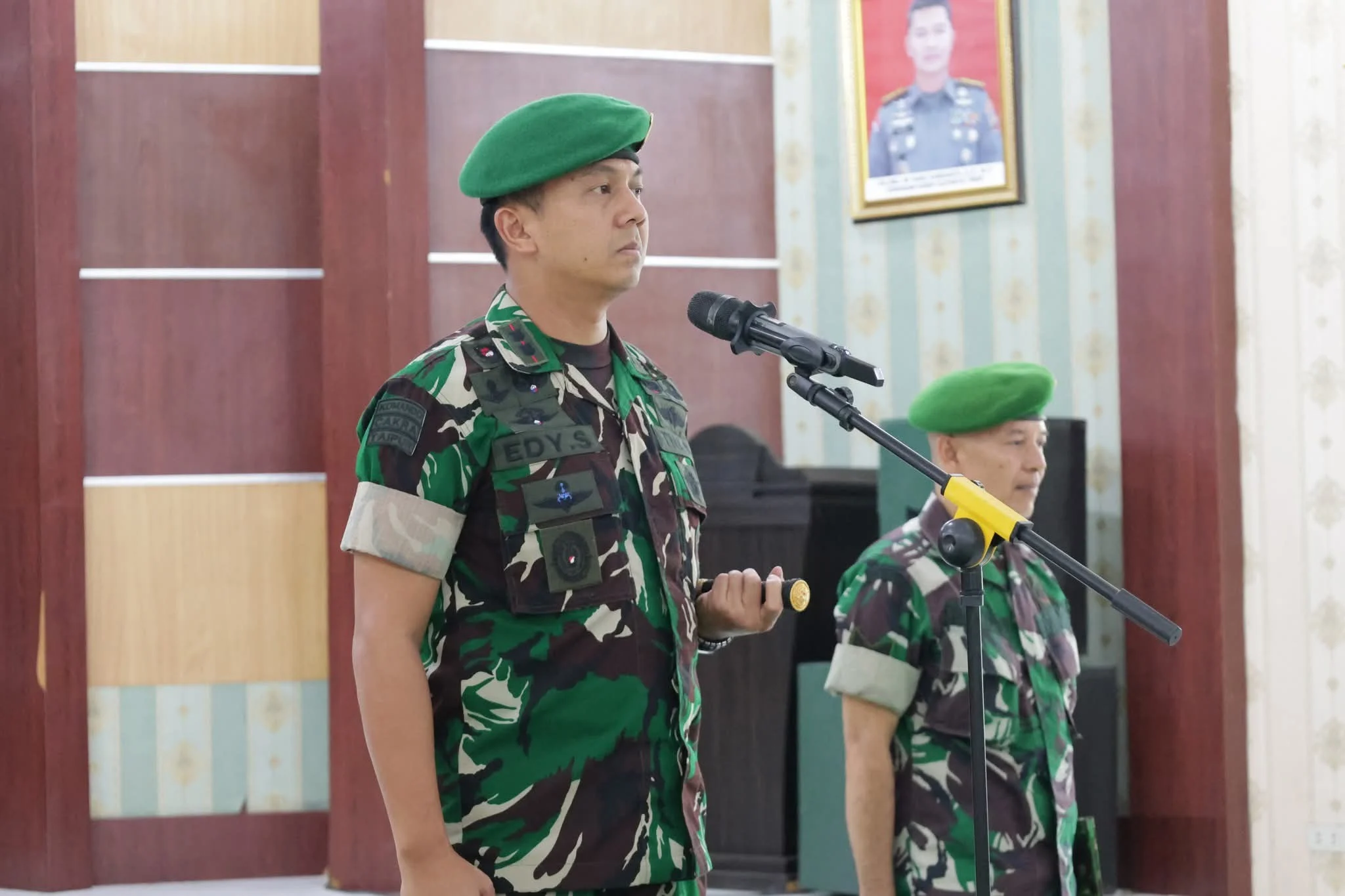 Dandim 0208/Asahan Pimpin Upacara Korps Raport Kenaikan Pangkat Prajurit