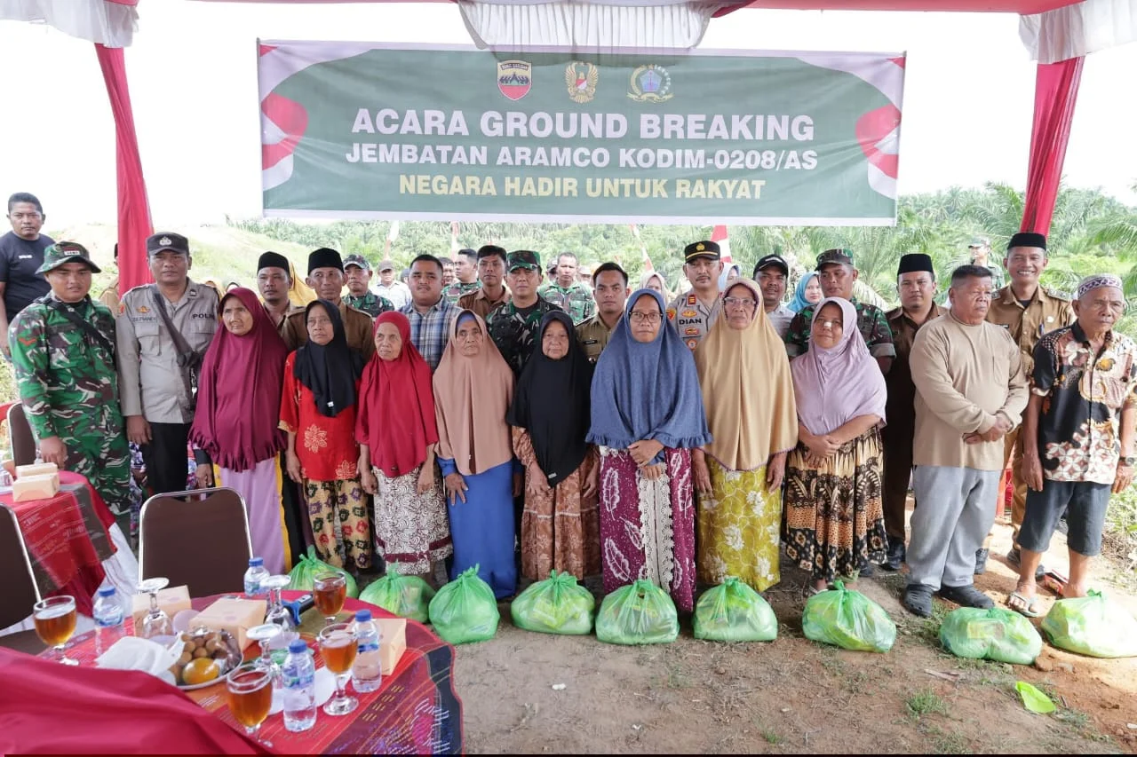 Ground Breaking Pembangunan Jembatan Armco di Dusun II Desa Teluk Dalam Kab. Asahan
