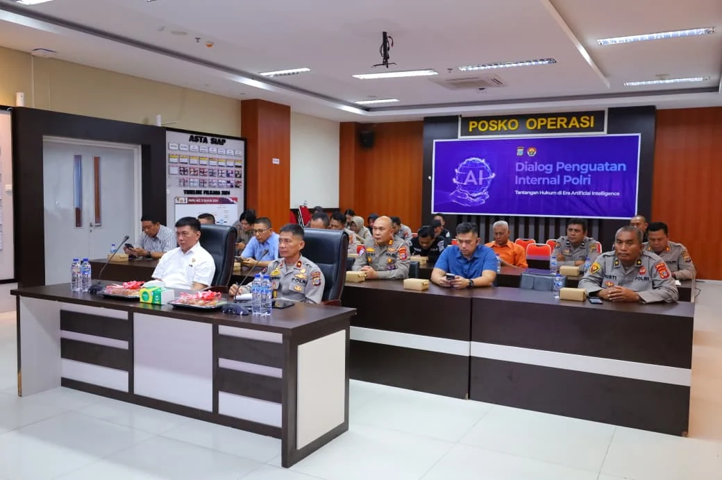 *Hadapi Era Digital, Polda Sulteng Ikuti Dialog Internal Polri Bahas Aspek Hukum AI*
