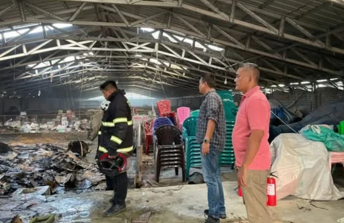 Gudang Pecah Belah di Jalan Kutilang Tebing Tinggi Terbakar, Kerugian Ratusan Juta