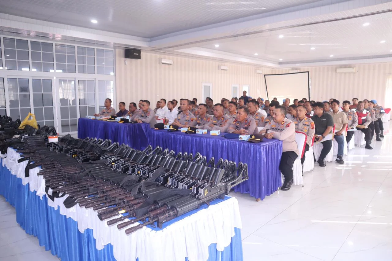 Propam Mabes Polri dan Polda Sumut Laksanakan Mitigasi Risiko Senpi di Polres Asahan

