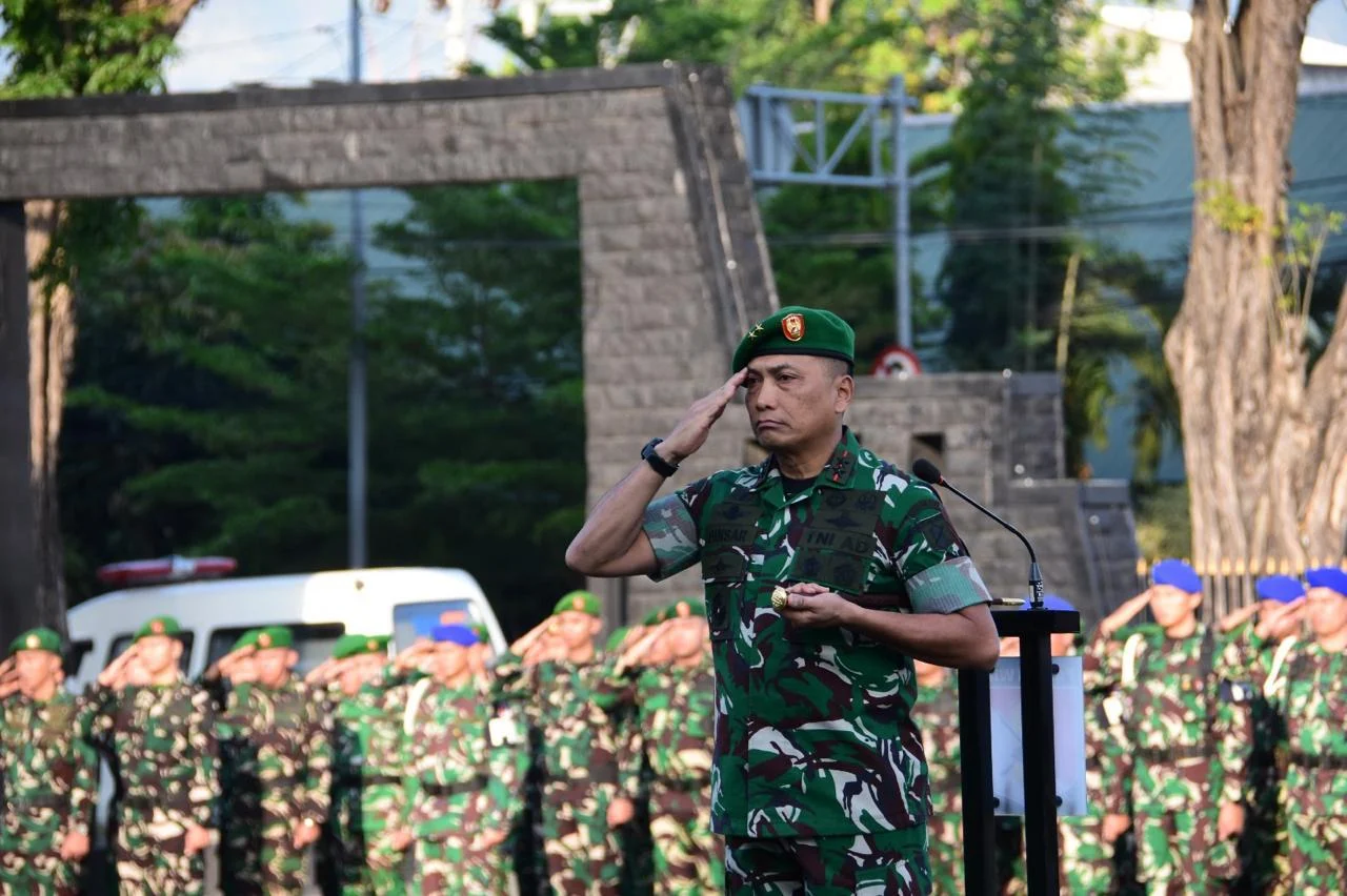 “Upacara 17-an di Makodam XXIII/PW Jadi Momentum Penyampaian Penekanan Panglima TNI”