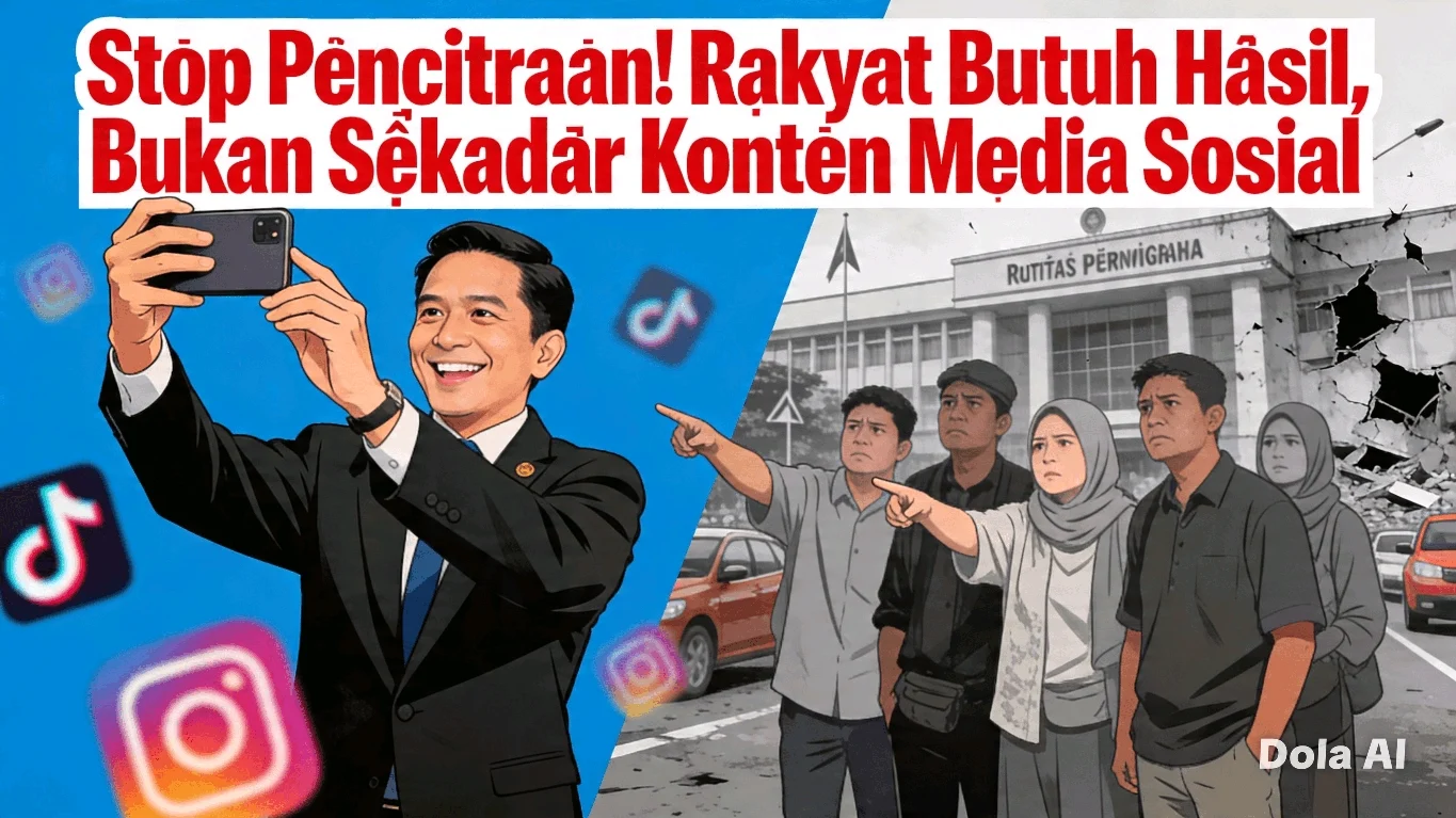 *Stop Pencitraan! Rakyat Butuh Hasil, Bukan Sekadar Konten Media Sosial*