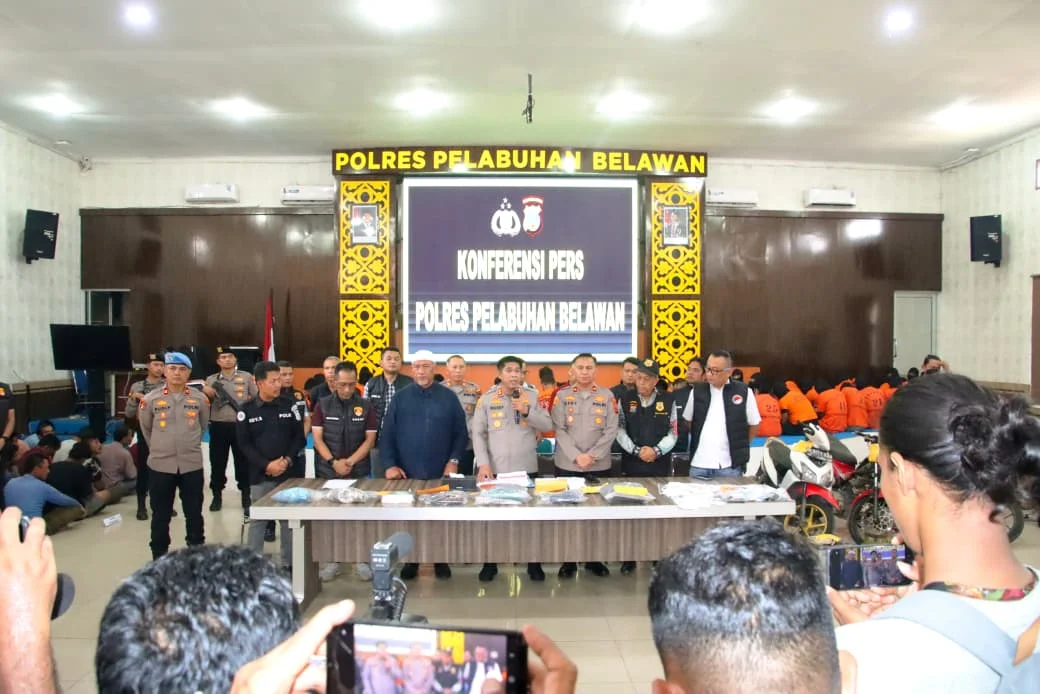 Empat Bulan, 320 Kasus Dibongkar: Polres Belawan Sikat Narkoba dan Kejahatan Jalanan.