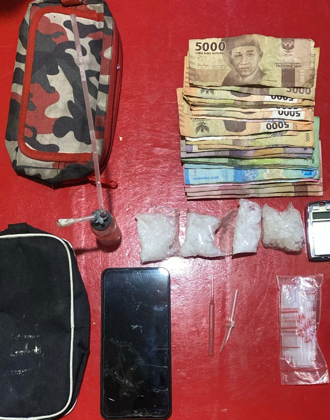 Polres Asahan Ungkap Peredaran Sabu di Perkebunan Sawit, 43,68 Gram Diamankan