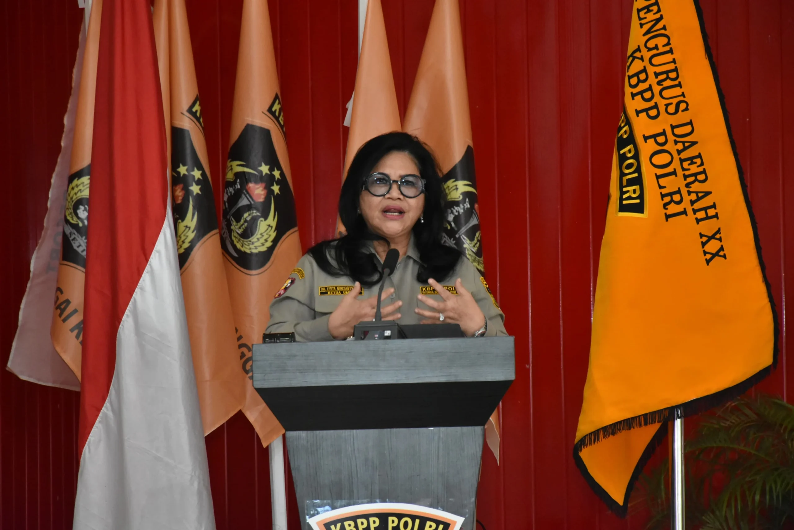 Kapolda Sulteng Melalui Wakapolda Sulawesi Tengah Brigjen Pol Helmi Kwarta Kusuma Putra Rauf Buka Resmi  Musda V KBPP POLRI  Bersinergi Organisasi 